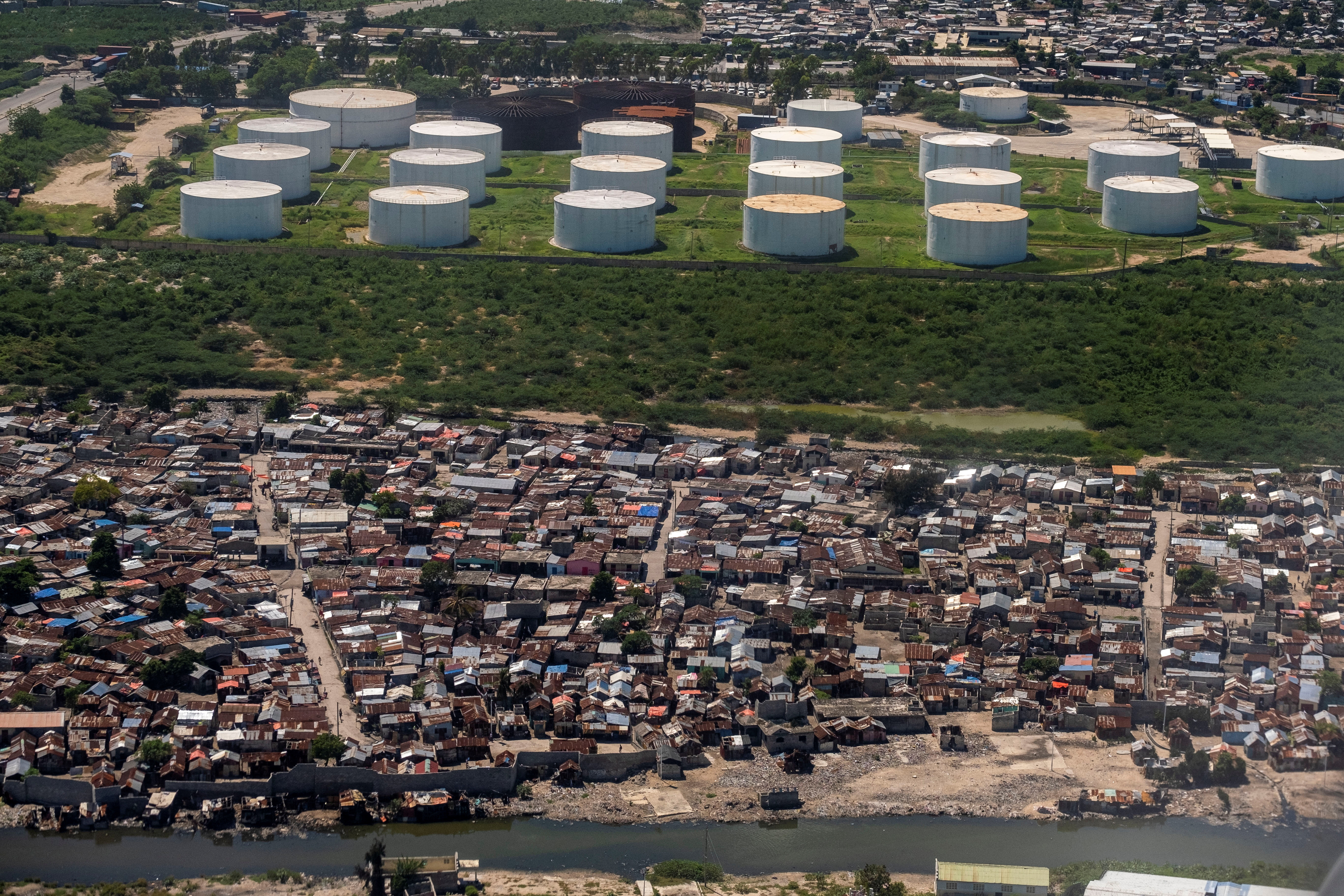 Aerial views of Port-au-Prince