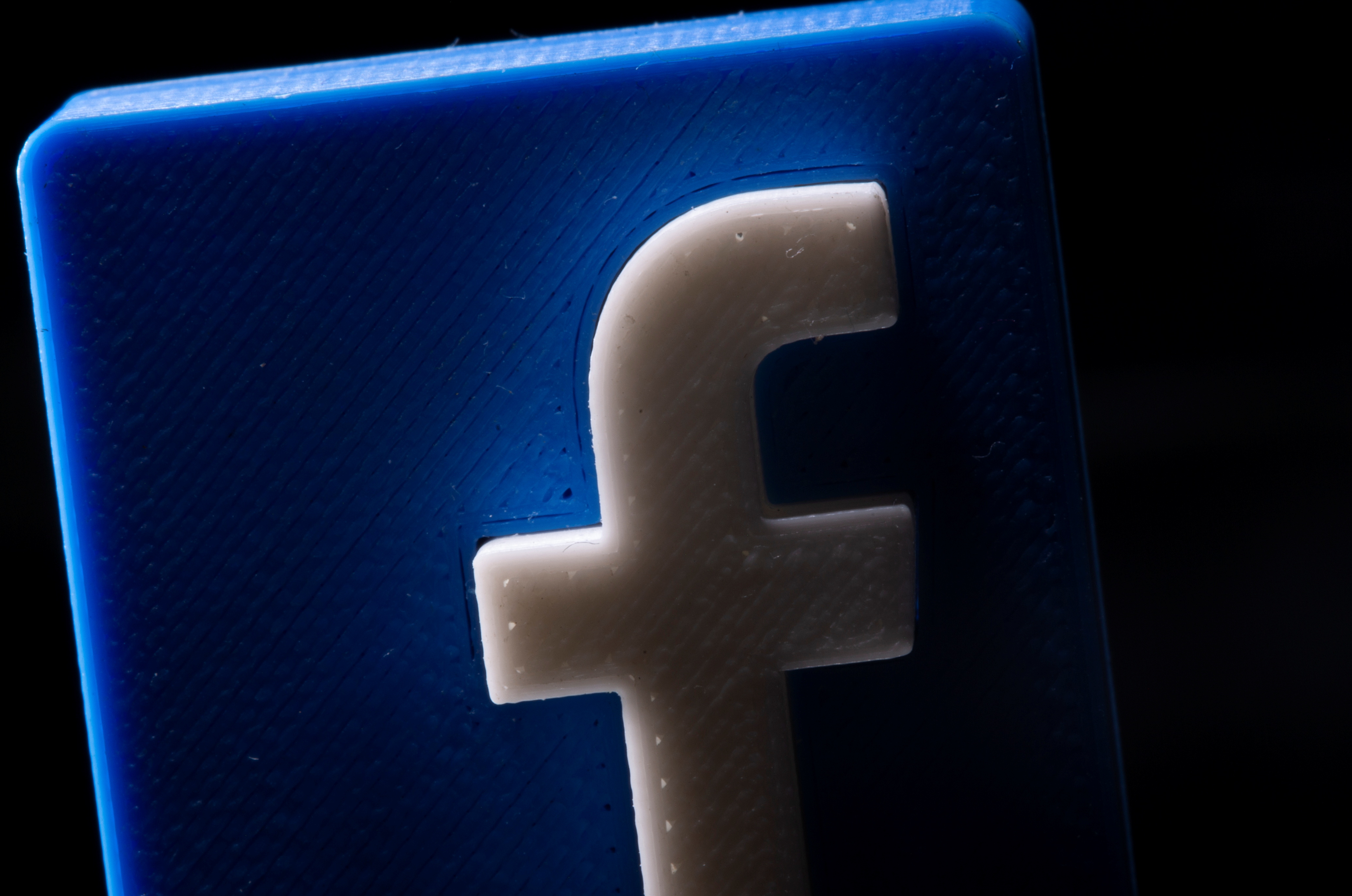 A 3D printed Facebook logo is seen in this illustration picture taken May 4, 2021. REUTERS/Dado Ruvic