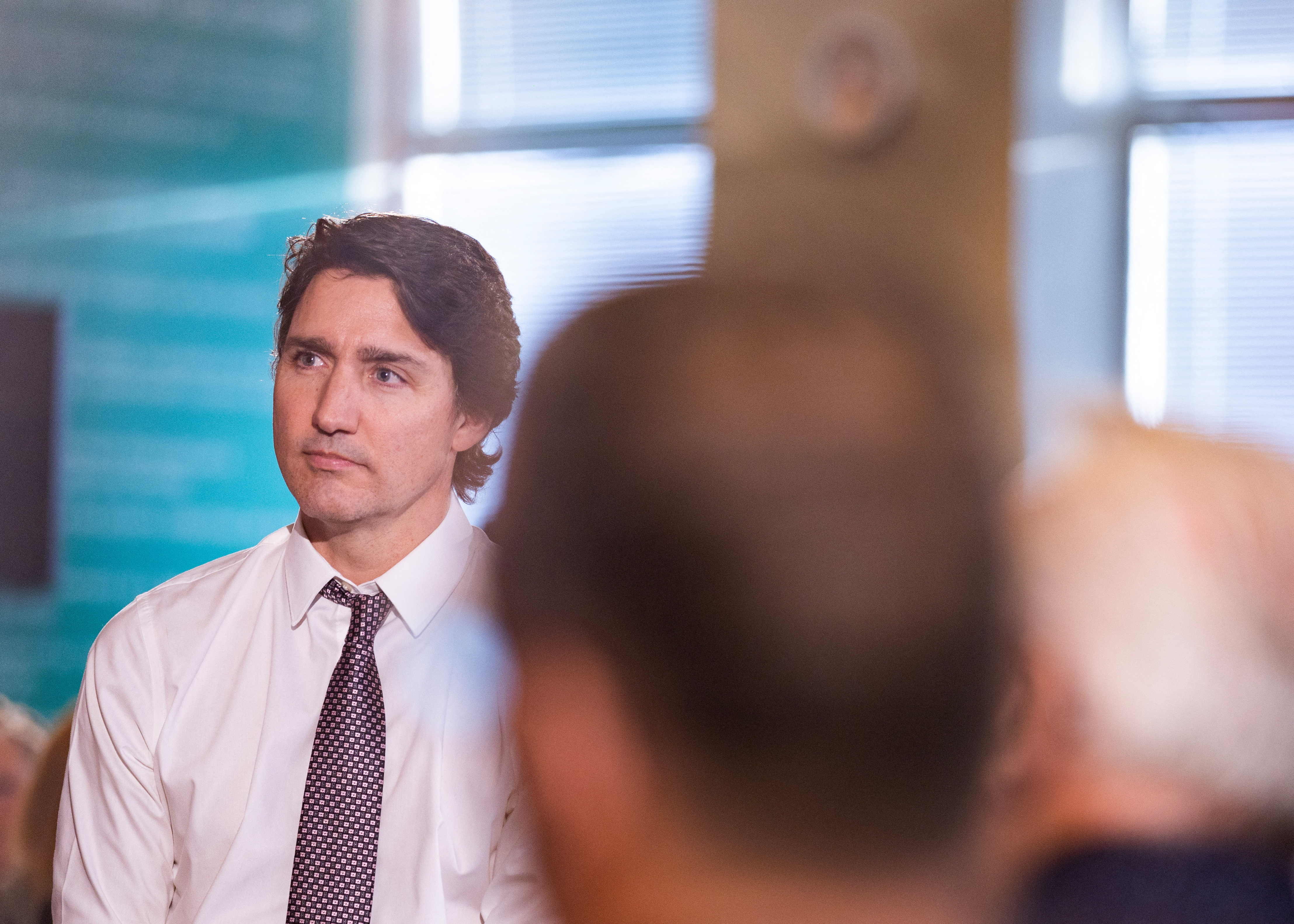 Canada's Prime Minister Justin Trudeau visits Longueuil
