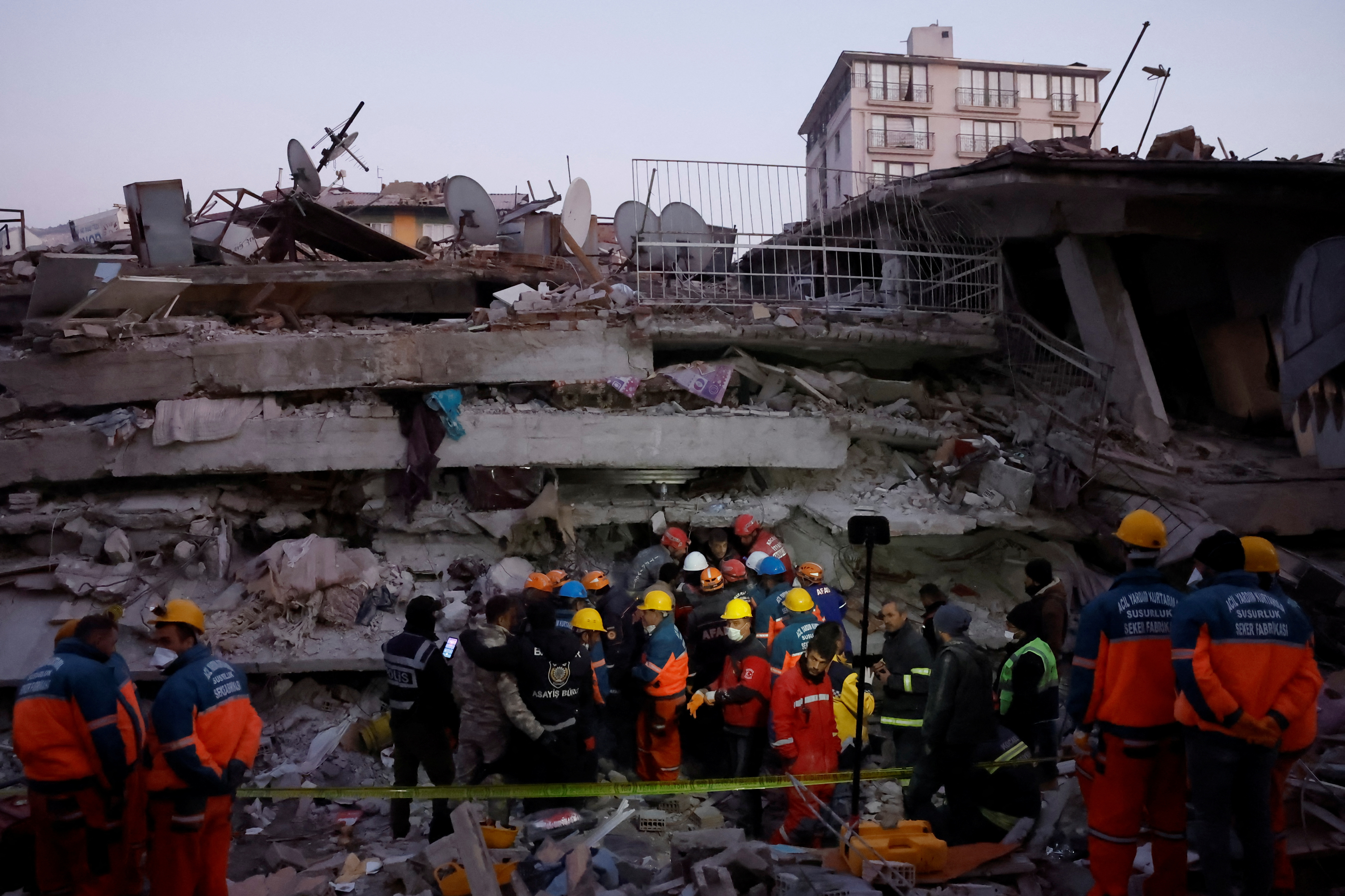Rise From The Rubble 198 Rescuers pull seven survivors from ruins eight days after Turkey quake |  Reuters