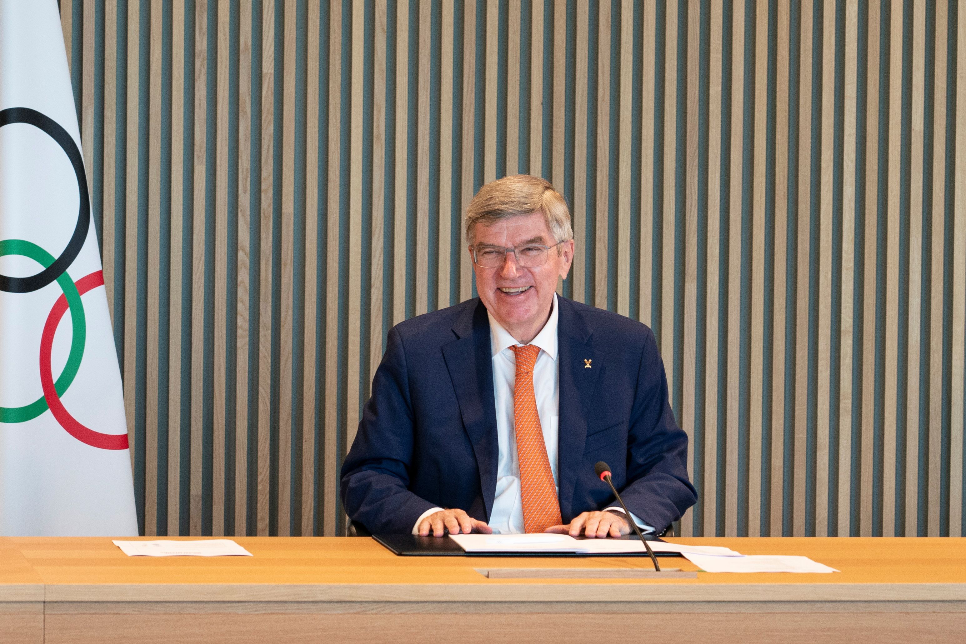 IOC President Bach attends the Executive Board meeting in Lausanne