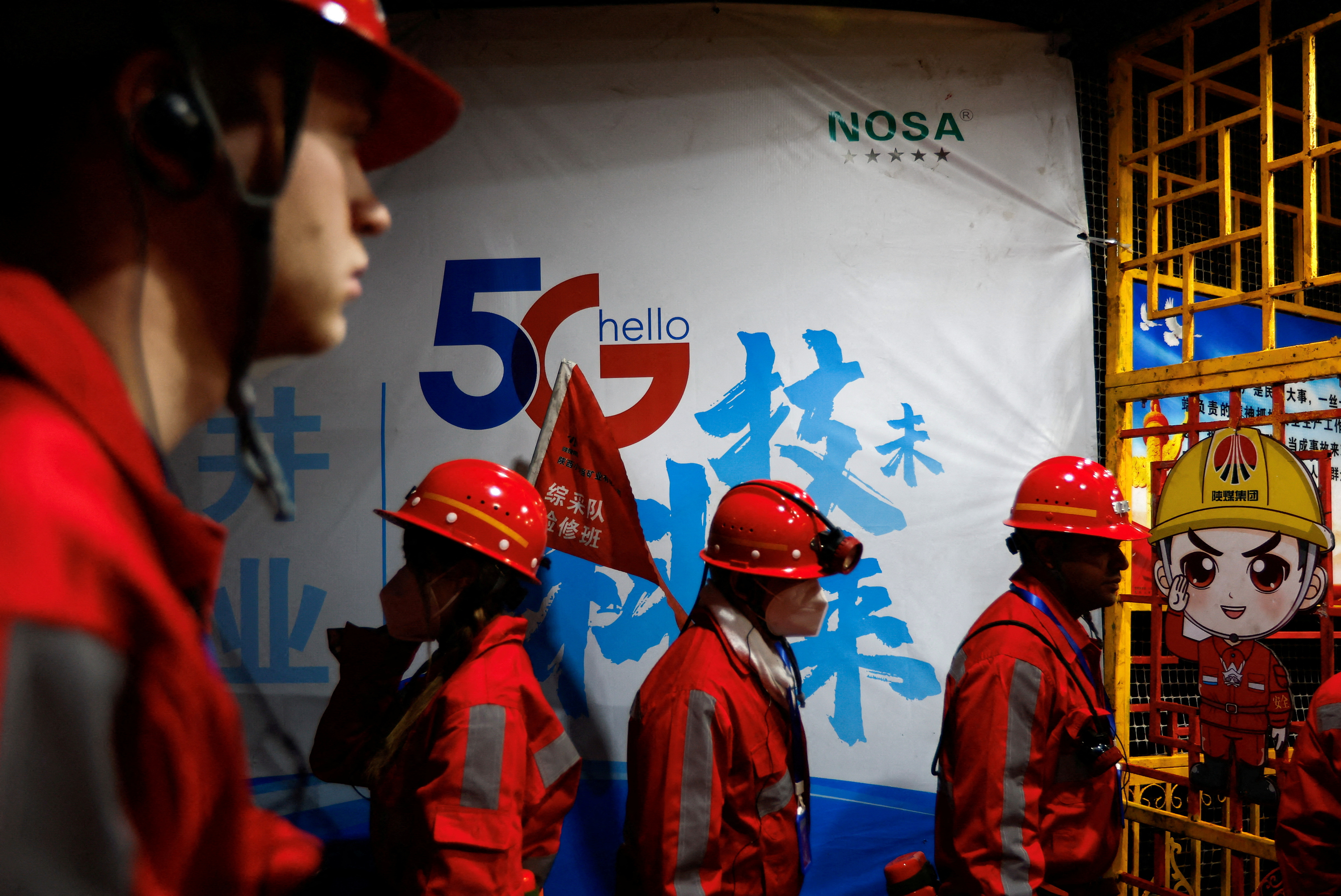 Huawei-organised media tour to coal mines in Shenmu, Yulin city of Shaanxi province, China