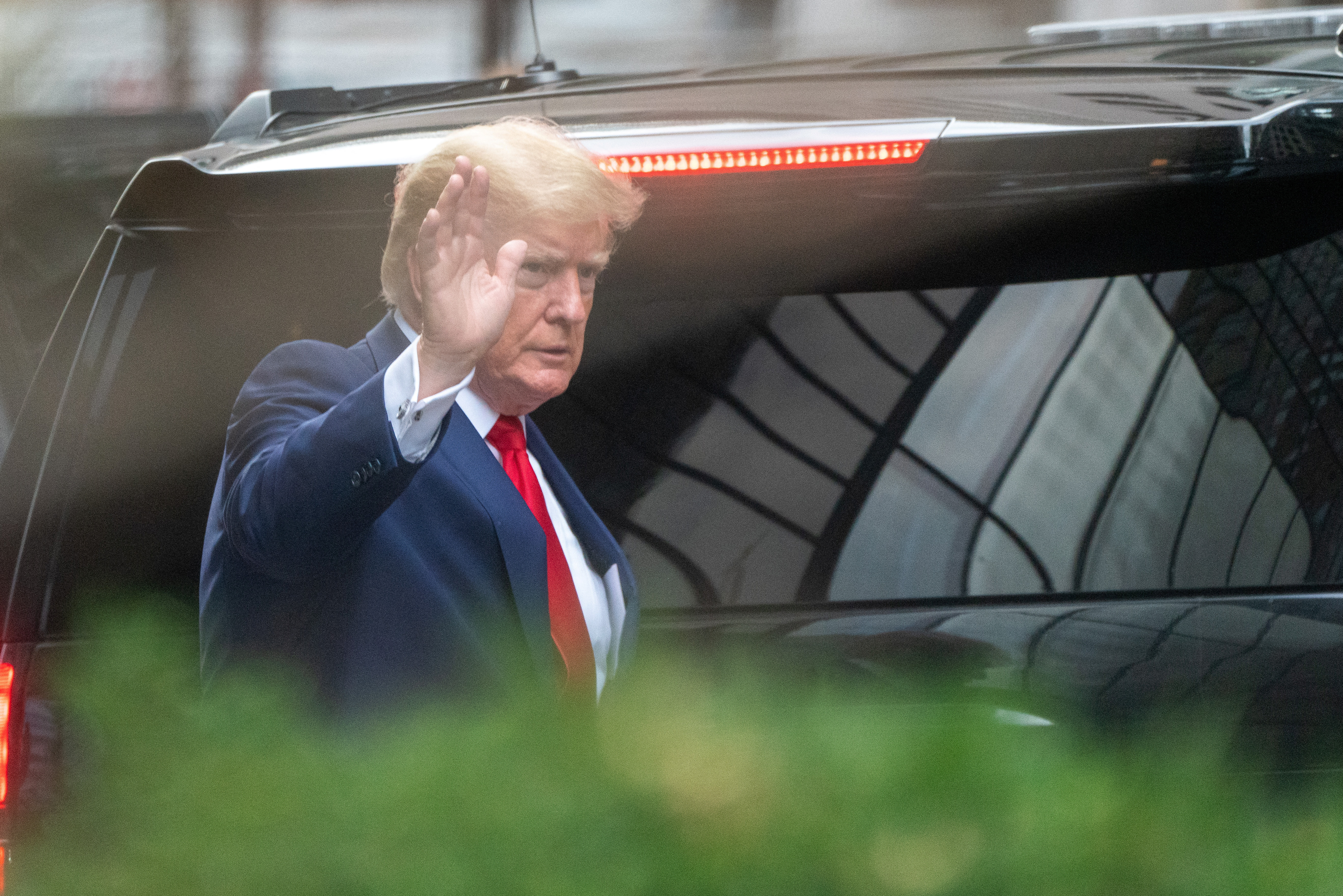 Donald Trump departs Trump Tower two days after FBI agents raided his Mar-a-Lago Palm Beach home, in New York City