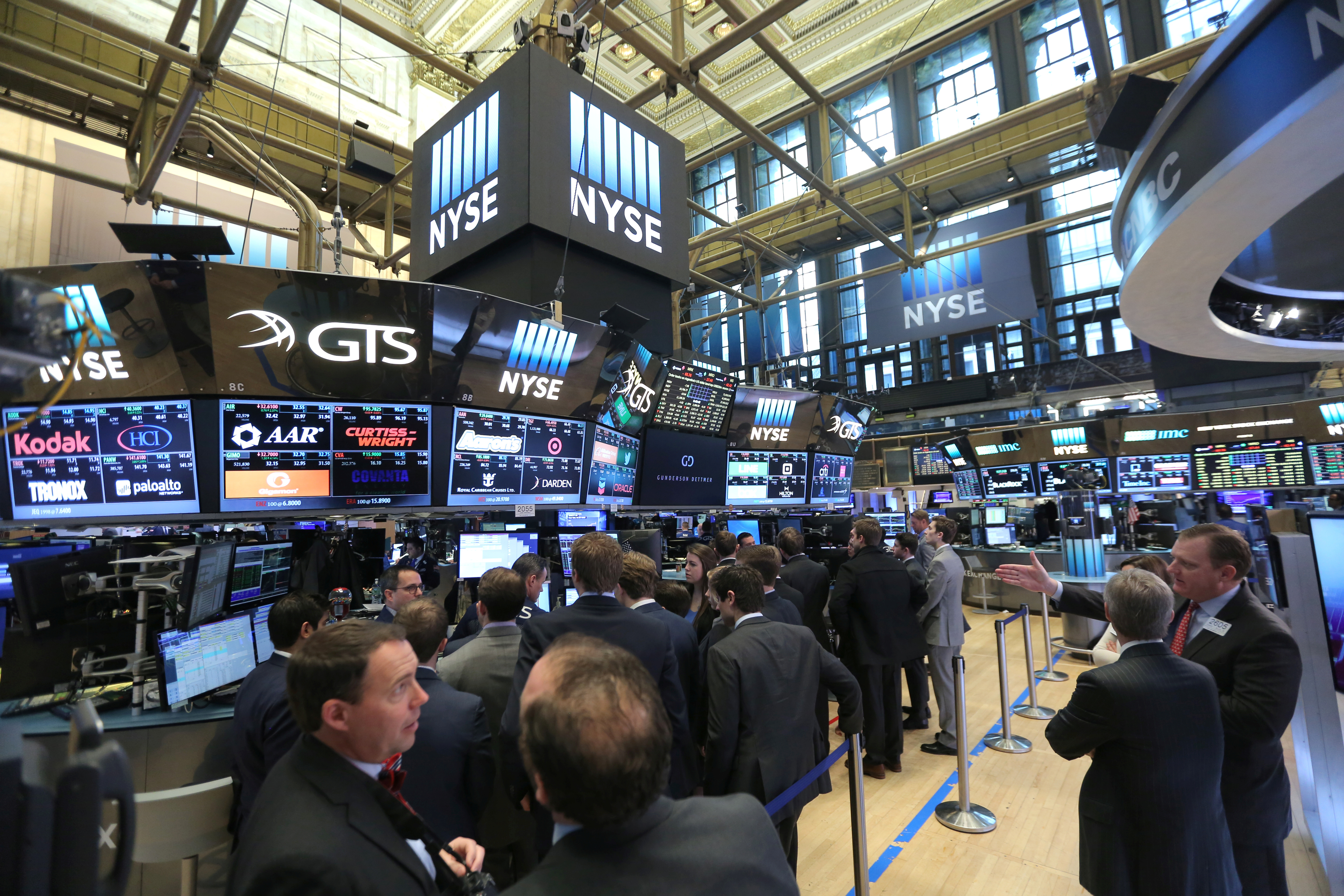 A general view of the New York Stock Exchange in Manhattan, New York City