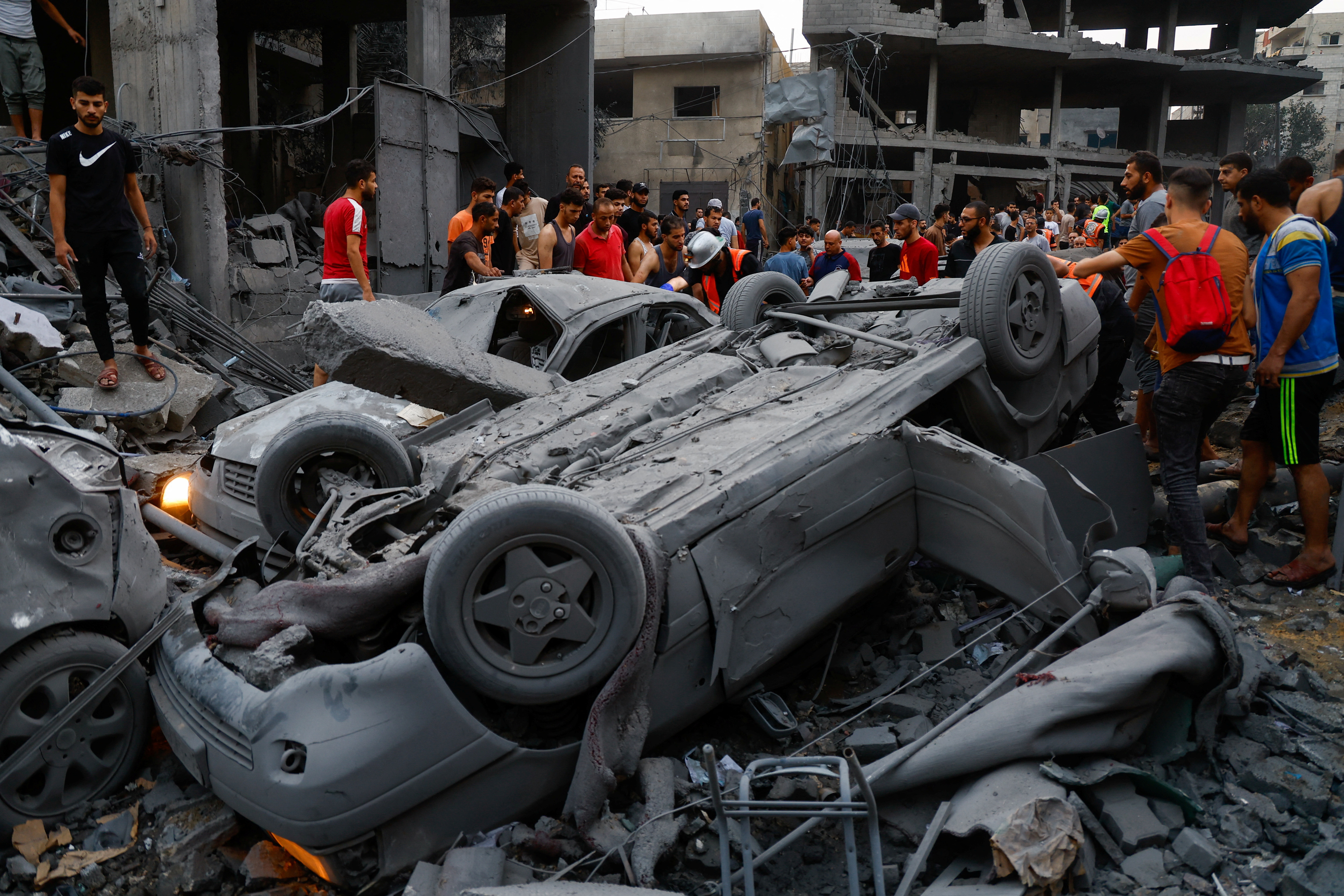 Aftermath of Israeli strikes in Gaza