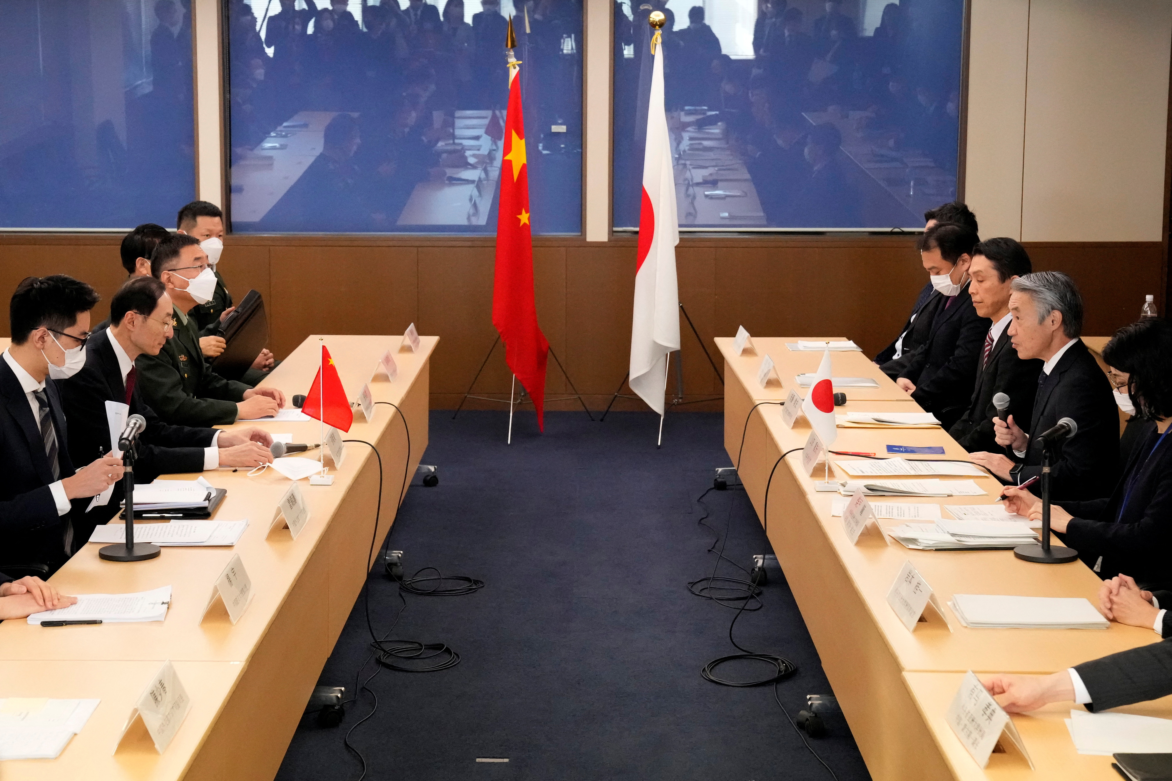 Japan-China security dialogue at the foreign ministry, in Tokyo