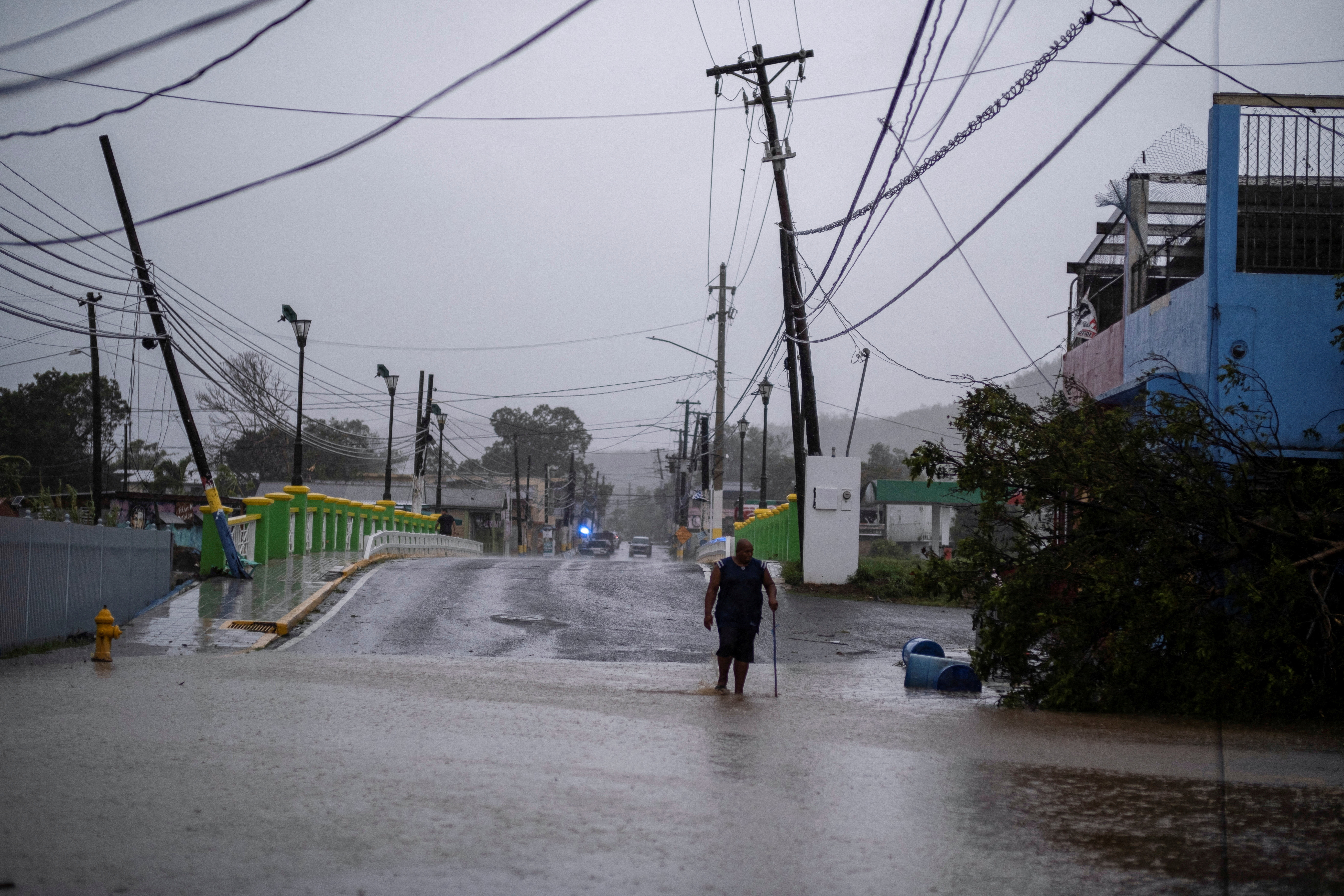 Hurricane Fiona landfalls in Puerto Rico