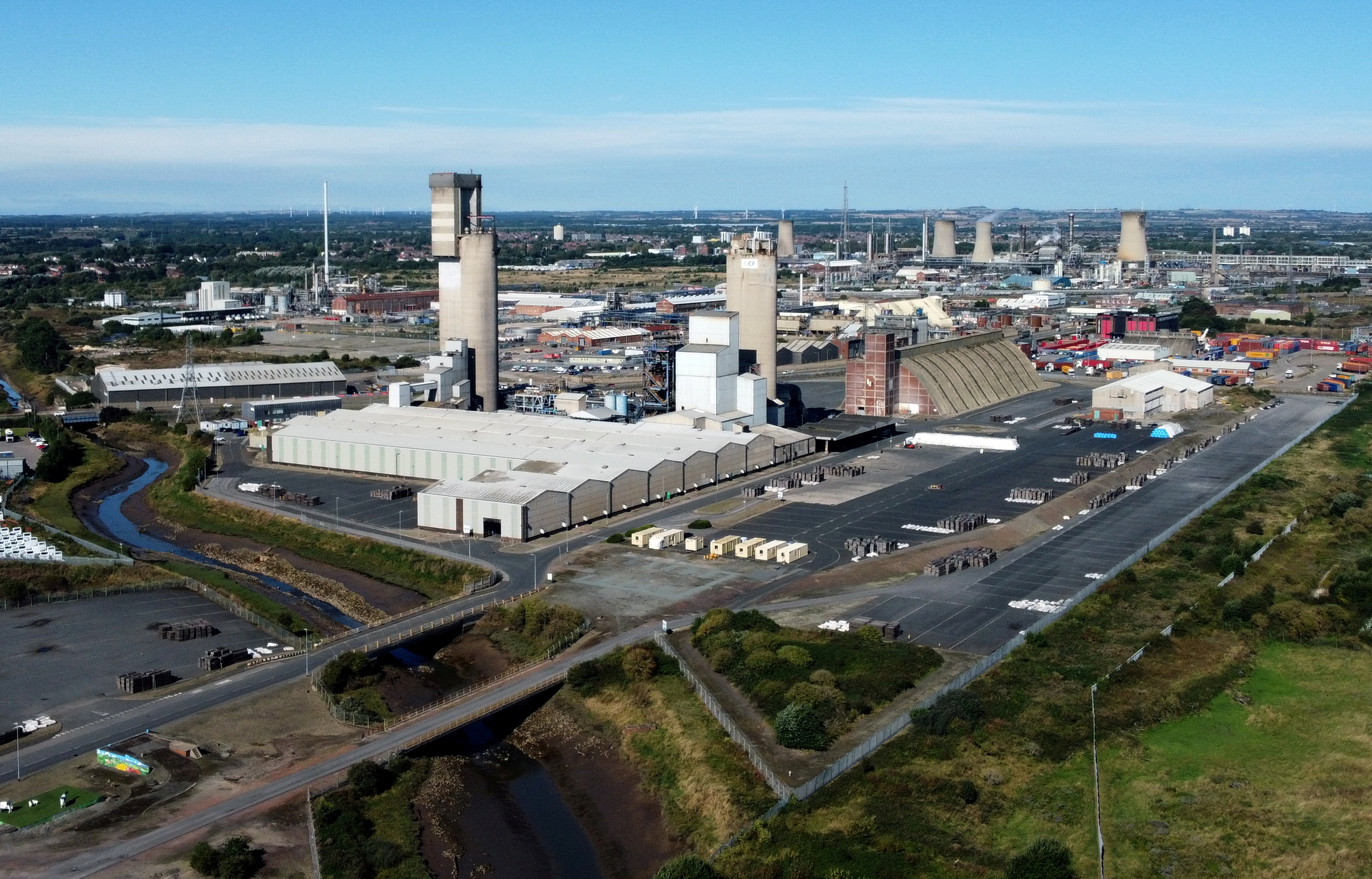 A general view of the CF industries plant in Billingham