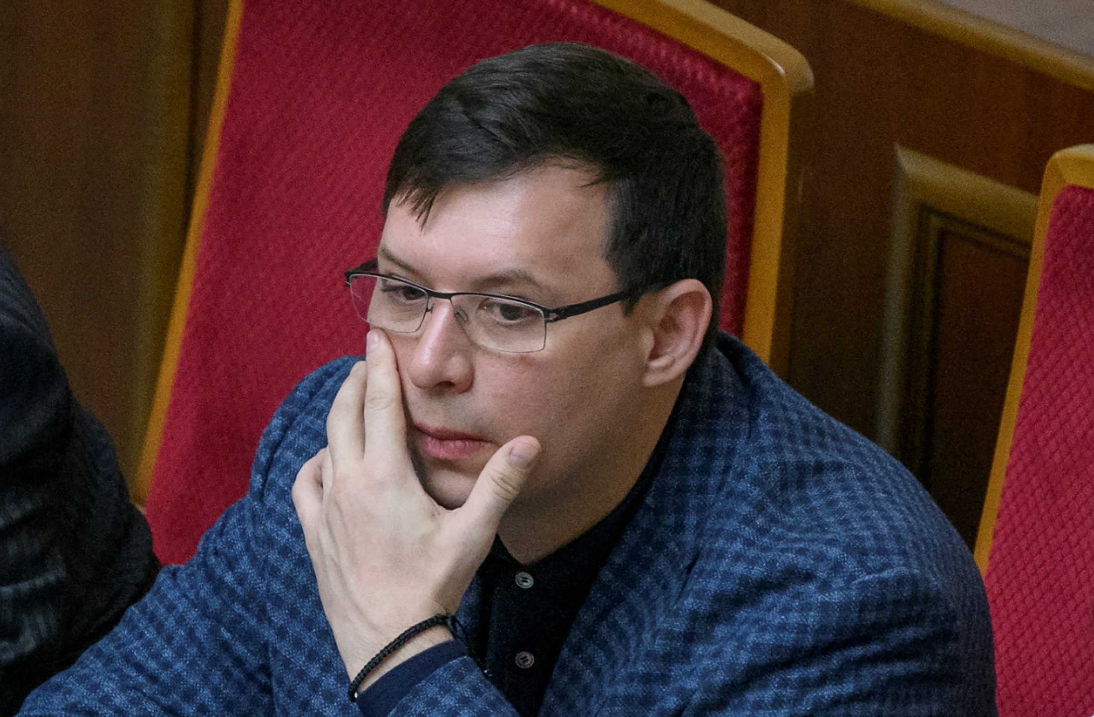 Lawmaker Yevhen Murayev attends a session of the Ukrainian parliament in Kyiv