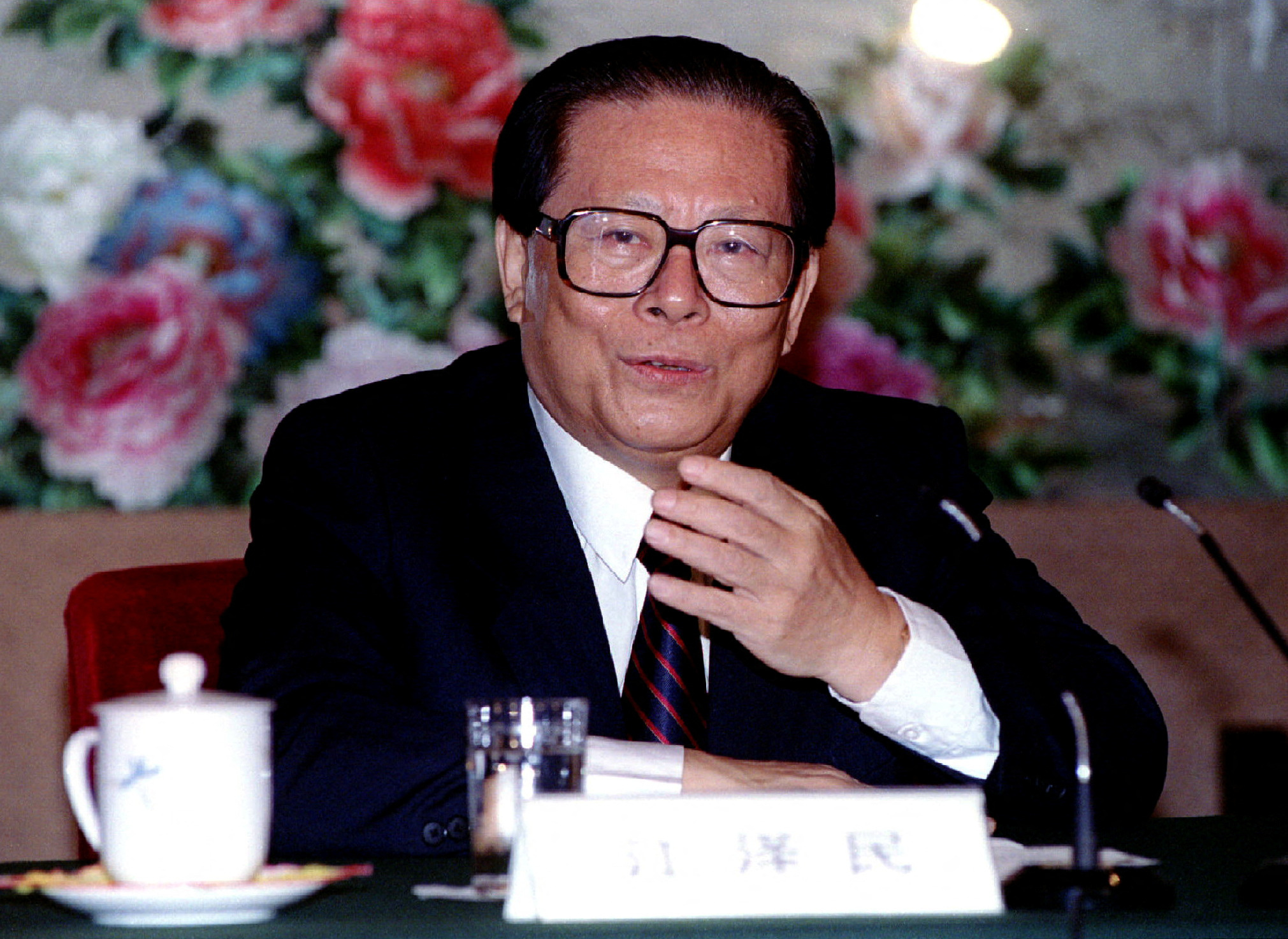 Picture package of China's Jiang Zemin
