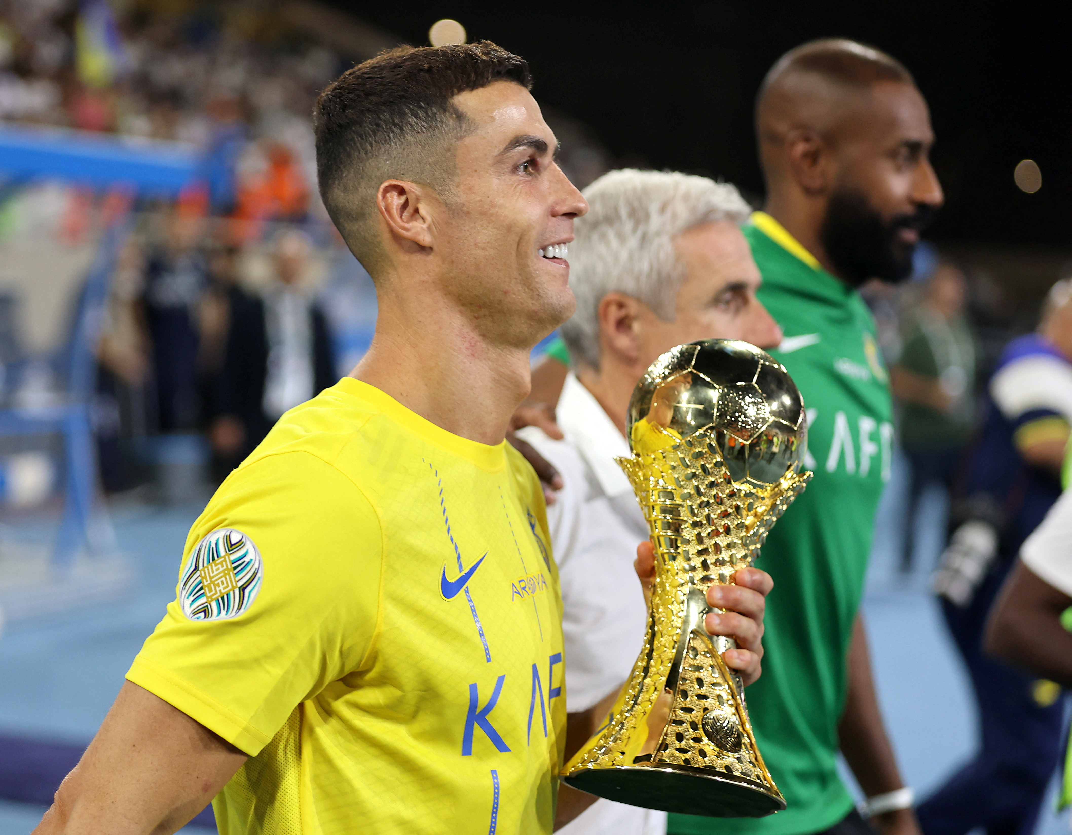 Ronaldo wins first title at Al-Nassr with brace in Arab Club