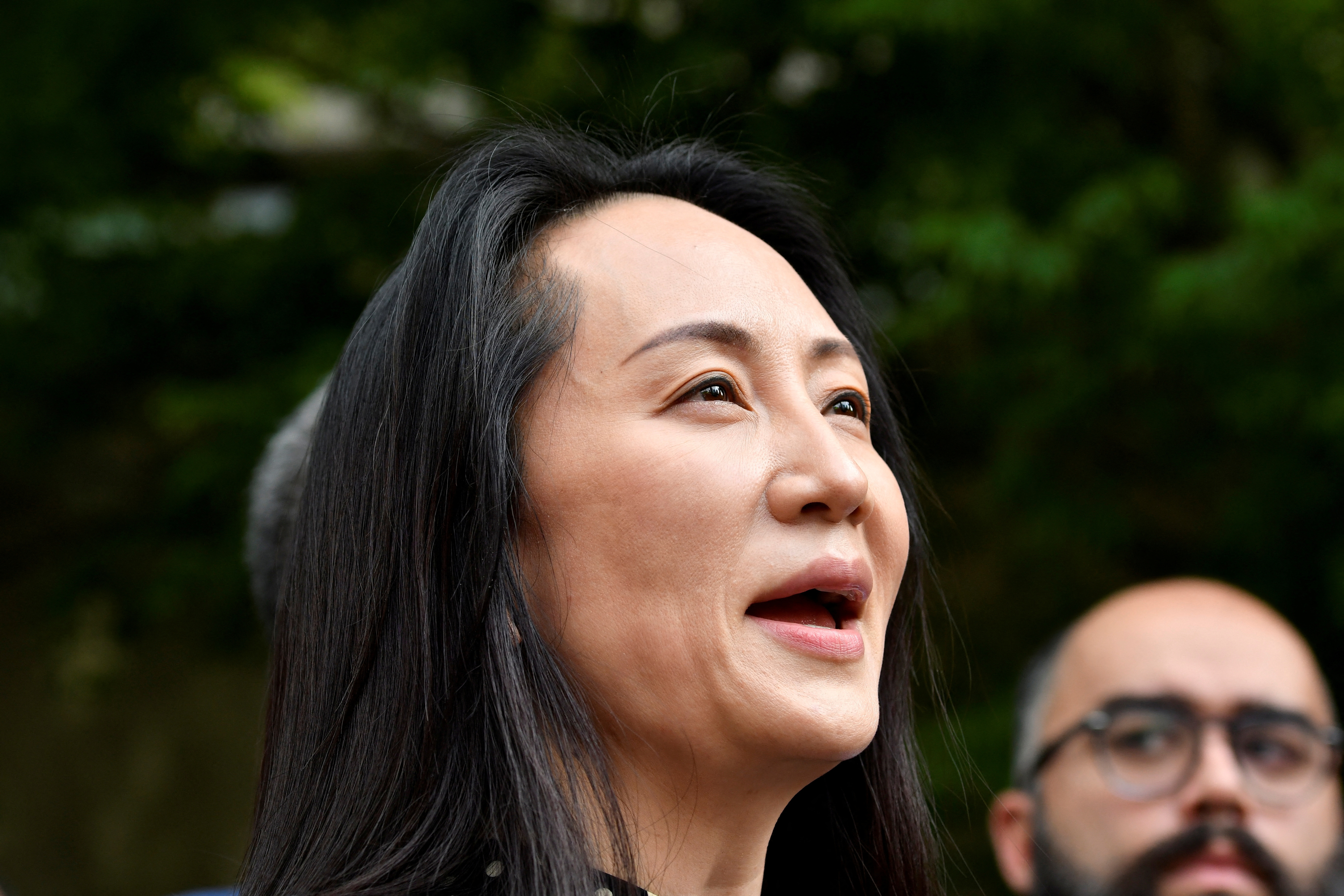 Huawei Technologies Chief Financial Officer Meng Wanzhou leaves a court hearing in Vancouver