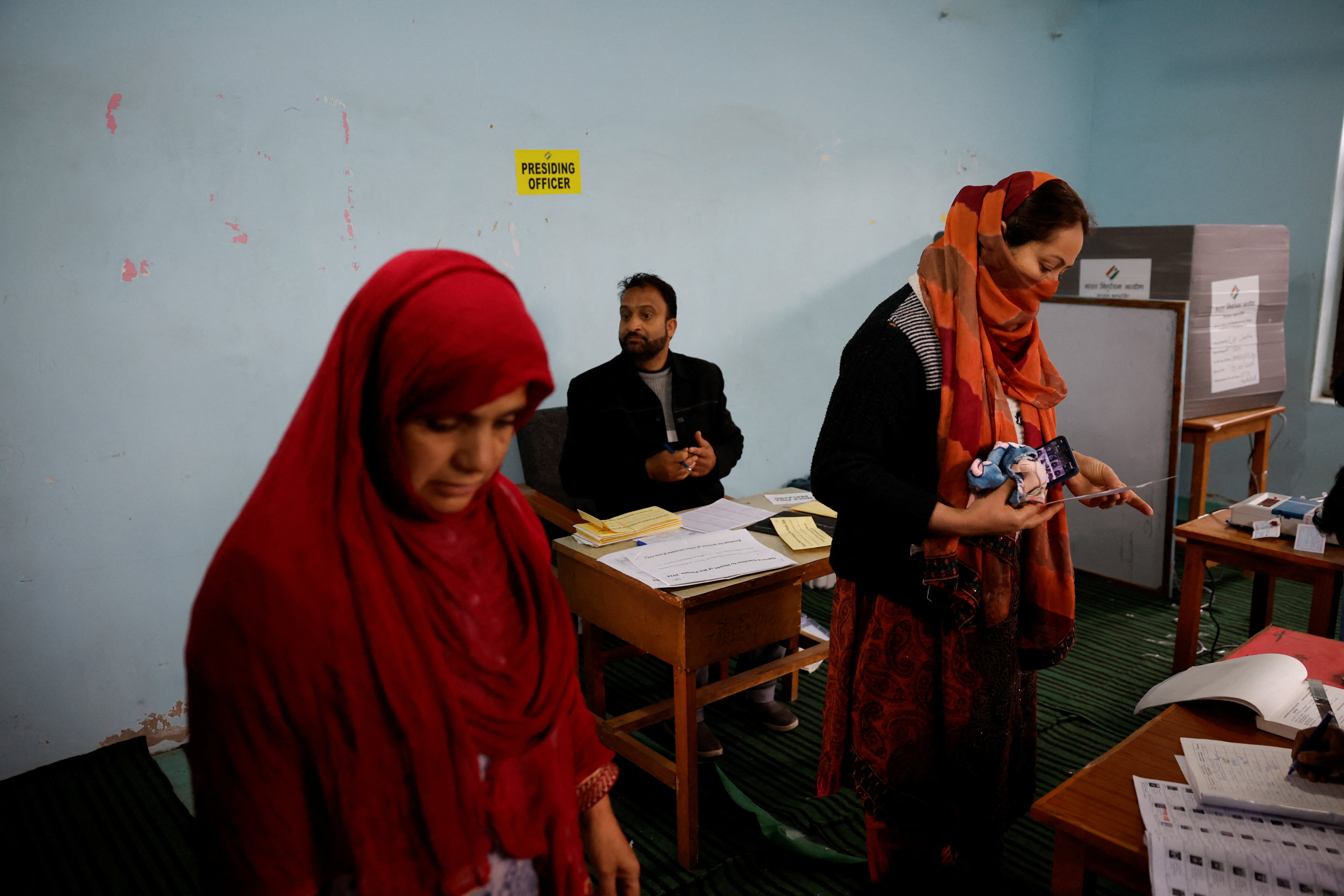 Fourth phase of general election, in south Kashmir's Pulwama district