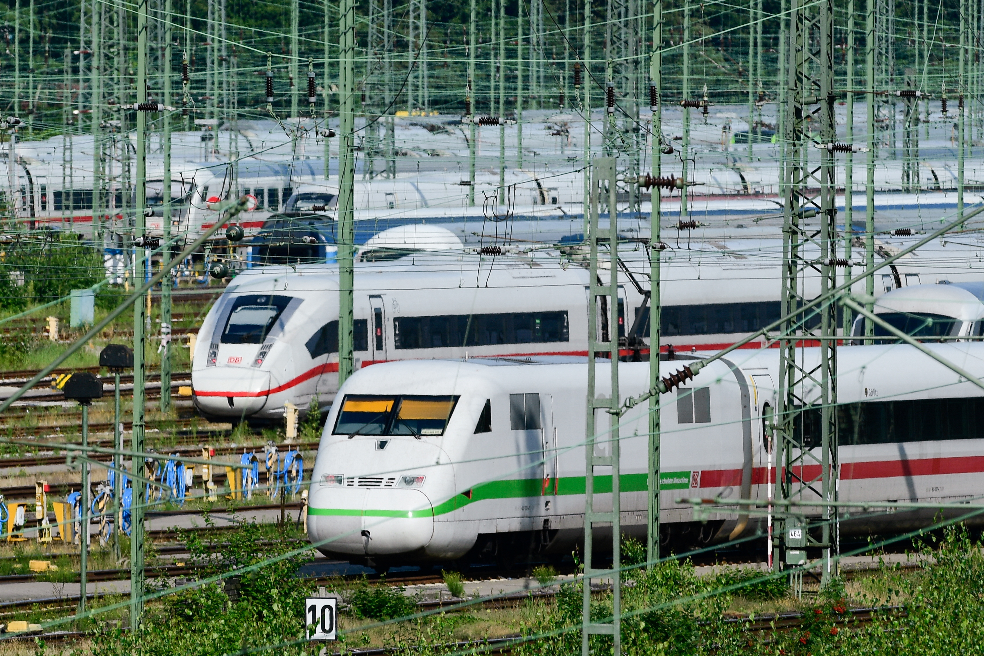 German rail union strike in Hamburg