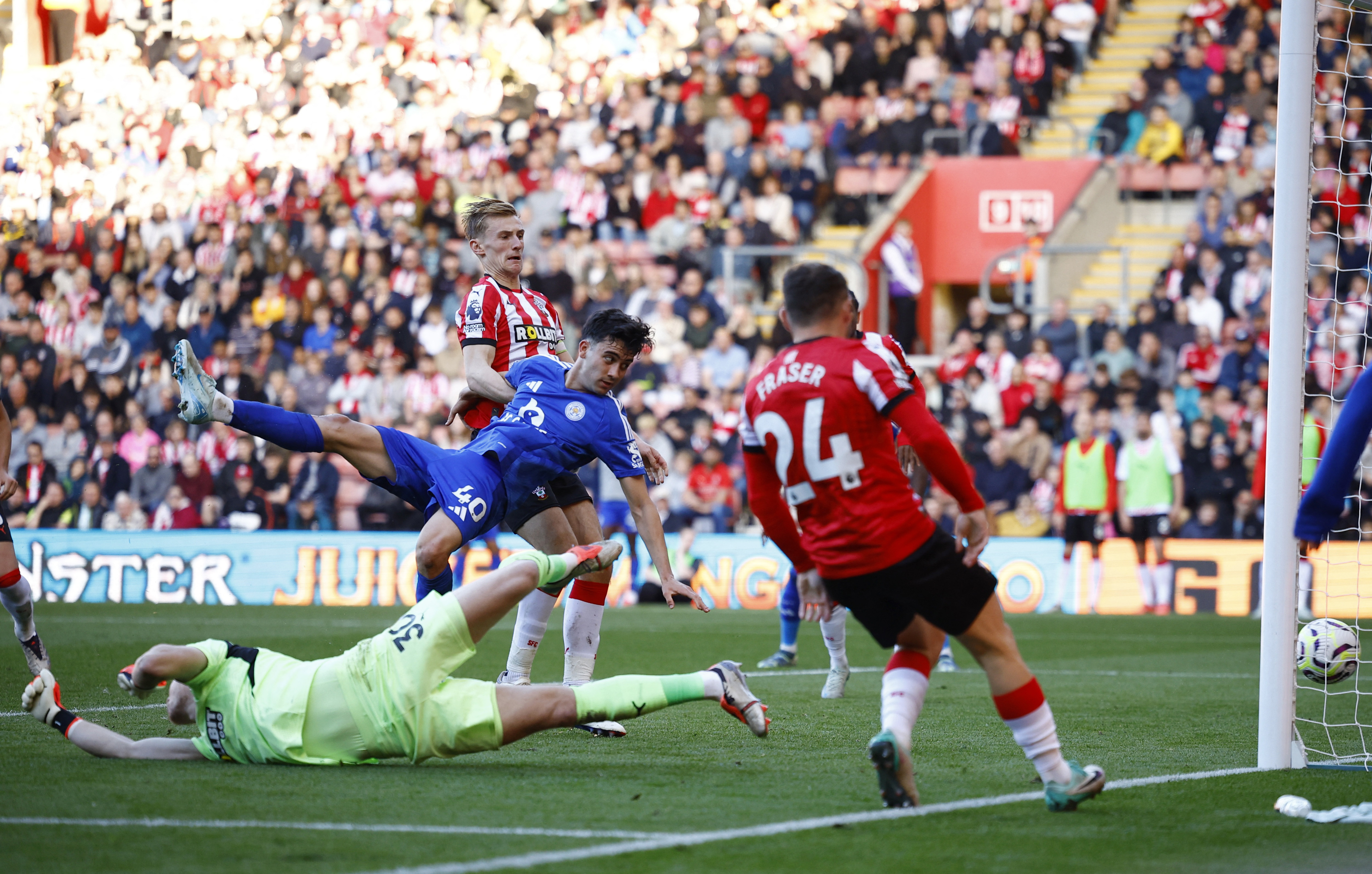 Leicester fight back to clinch 32 win and extend Southampton's