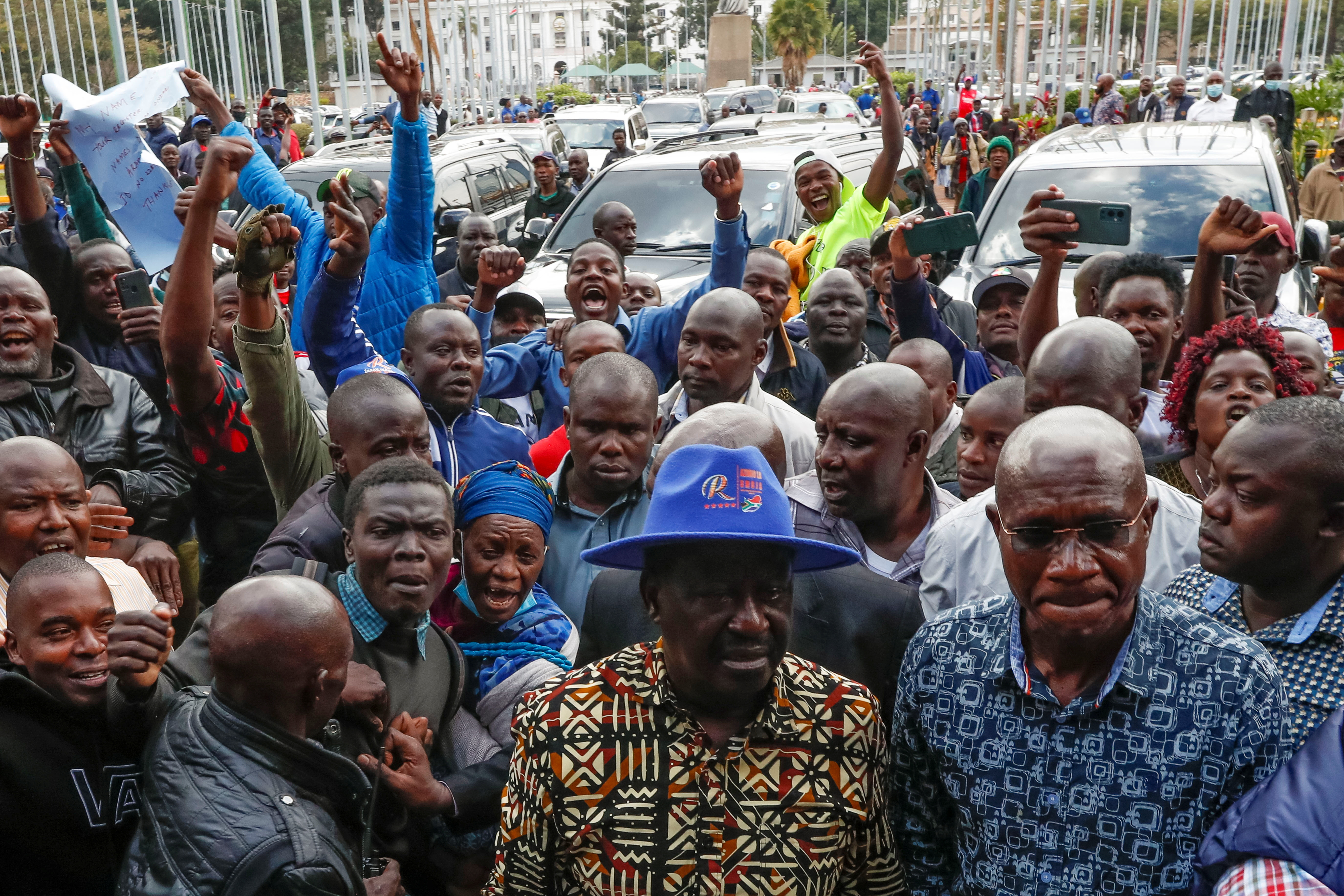 Kenya's opposition leader Odinga addresses the nation after Ruto declared president-elect