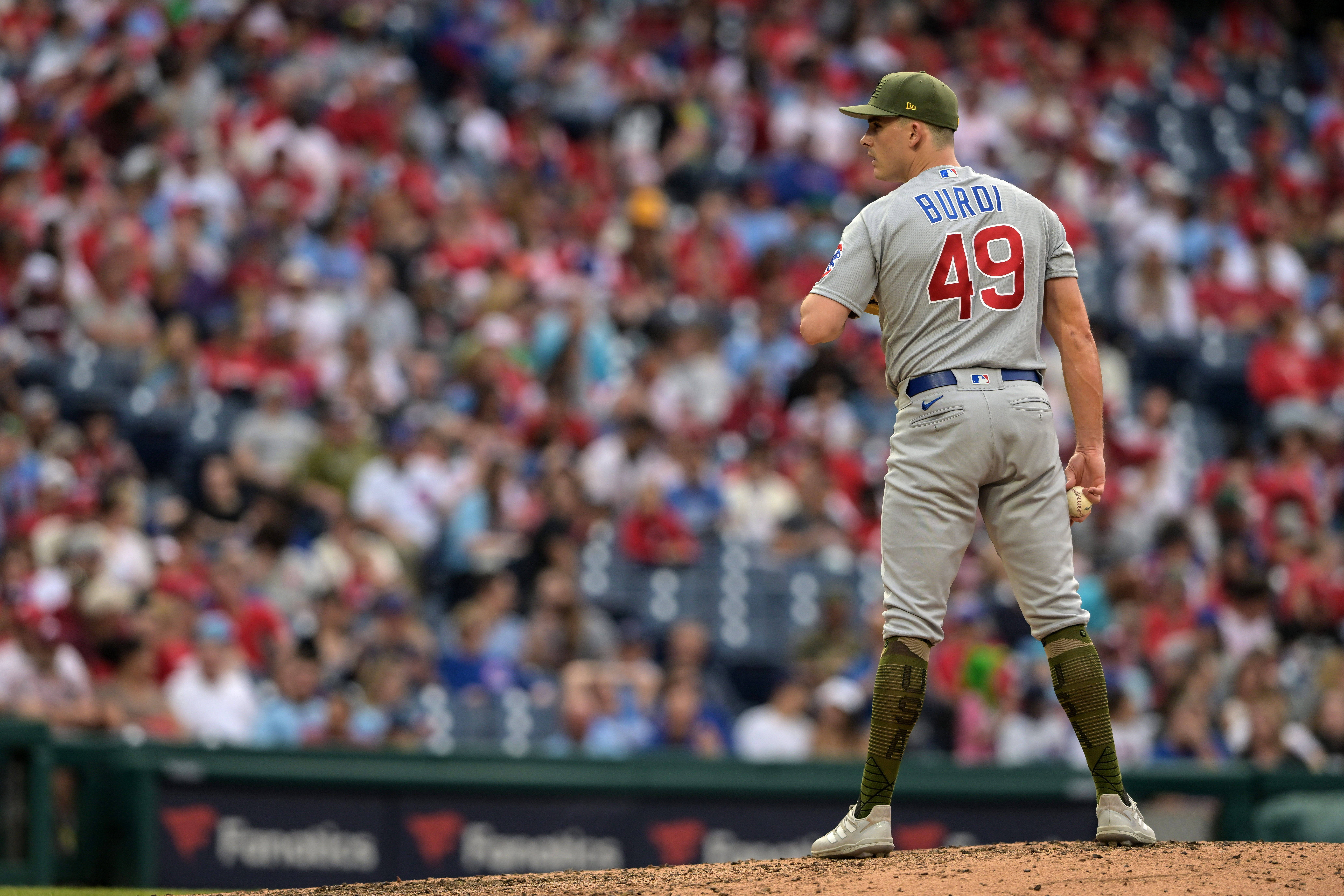 Kyle Schwarber of the Philadelphia Phillies hits a grand slam against the  Chicago Cubs during the first inning at Citizens Bank Park on Saturday, May  20, 2023, in Philadelphia., National Sports