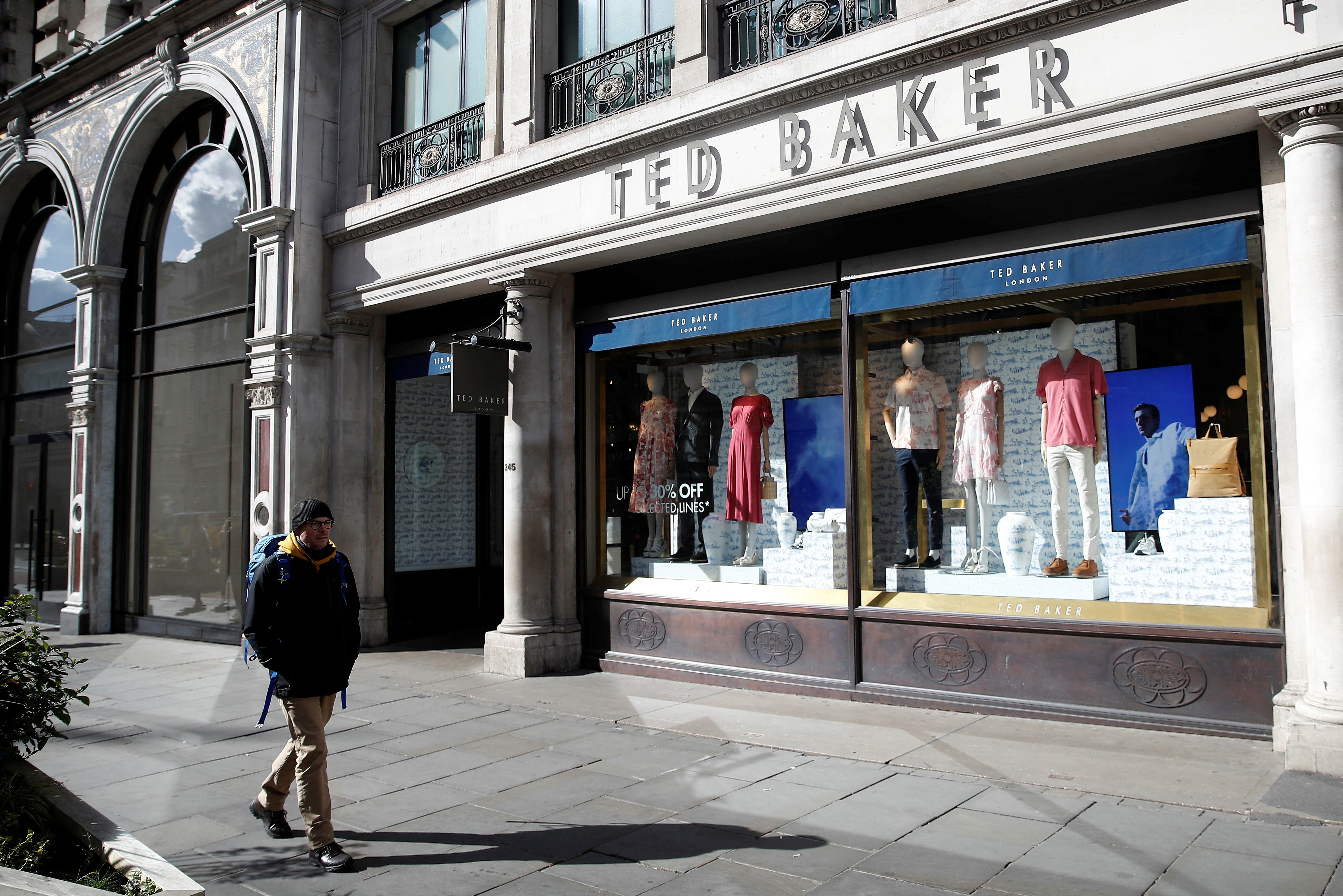 A Ted Baker store is seen on Regent Street, in London