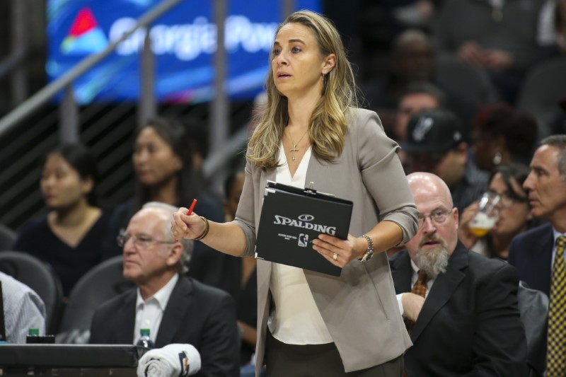Spurs' Hammon makes NBA history as first woman to lead team | Reuters