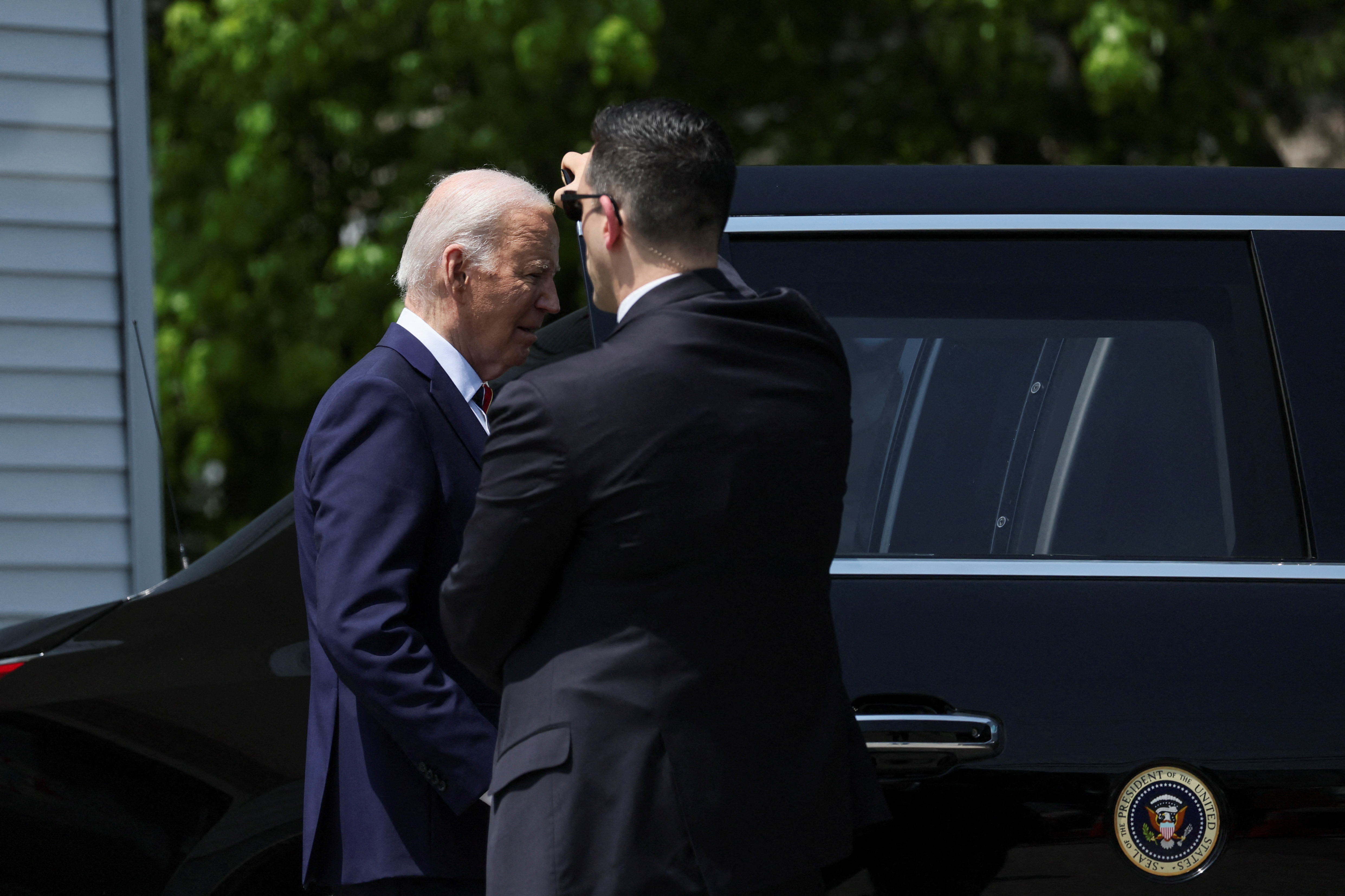 U.S. President Biden visits New Hampshire