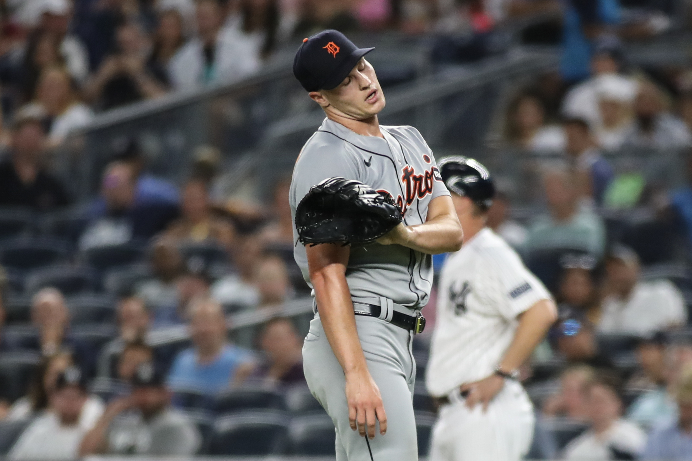 Jasson Domínguez's first homer in New York helps Yankees get back over .500  with win over Tigers - The Boston Globe