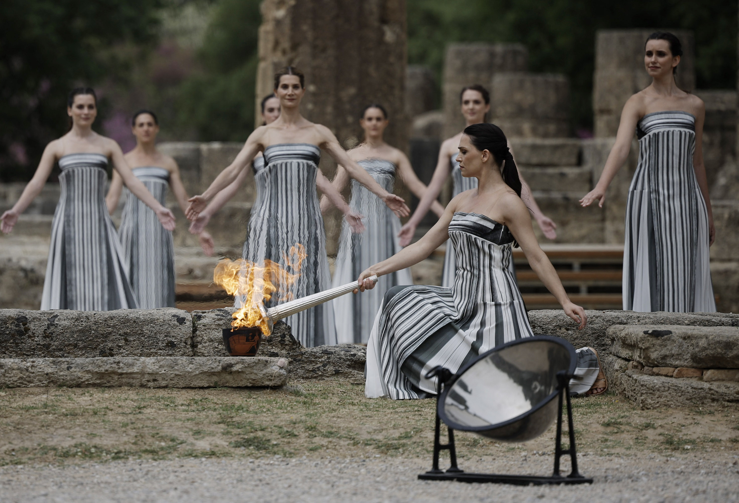 Paris 2024 torch lit in ancient Olympia, relay under way Reuters