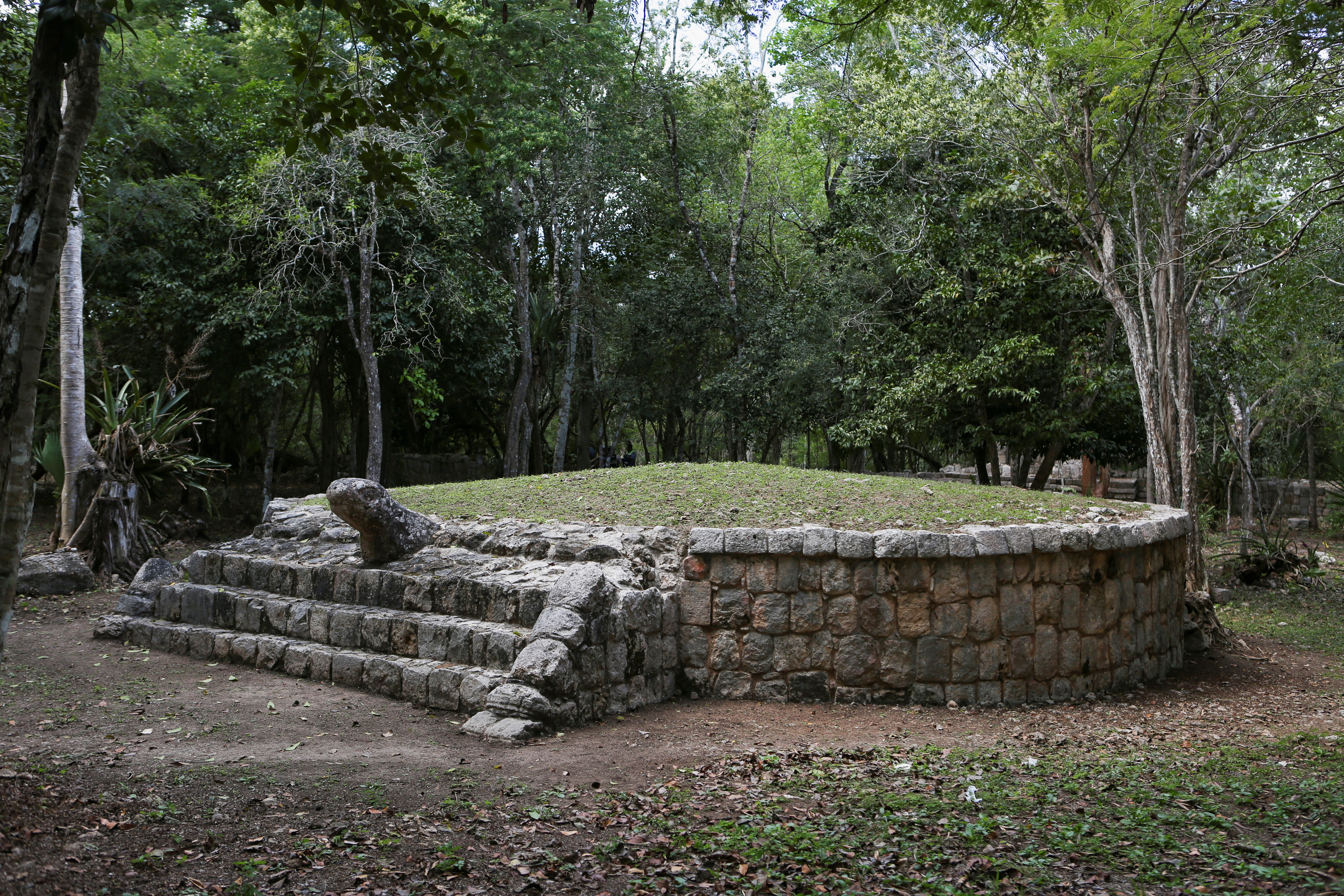 Media tour to Chichen Viejo at the archaeological site of Chichen Itza, in Piste