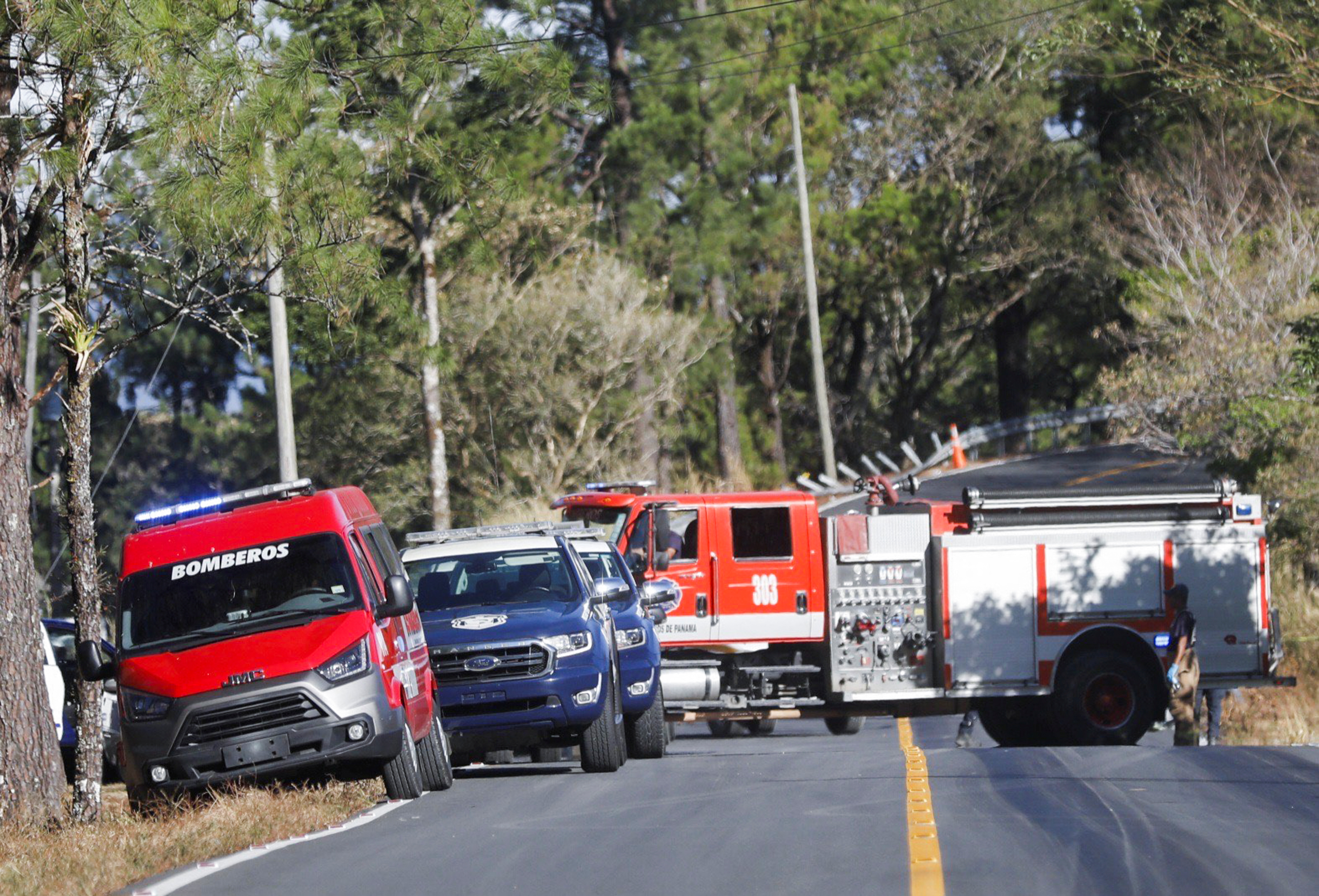 Bus crash in Los Planes de Gualaca