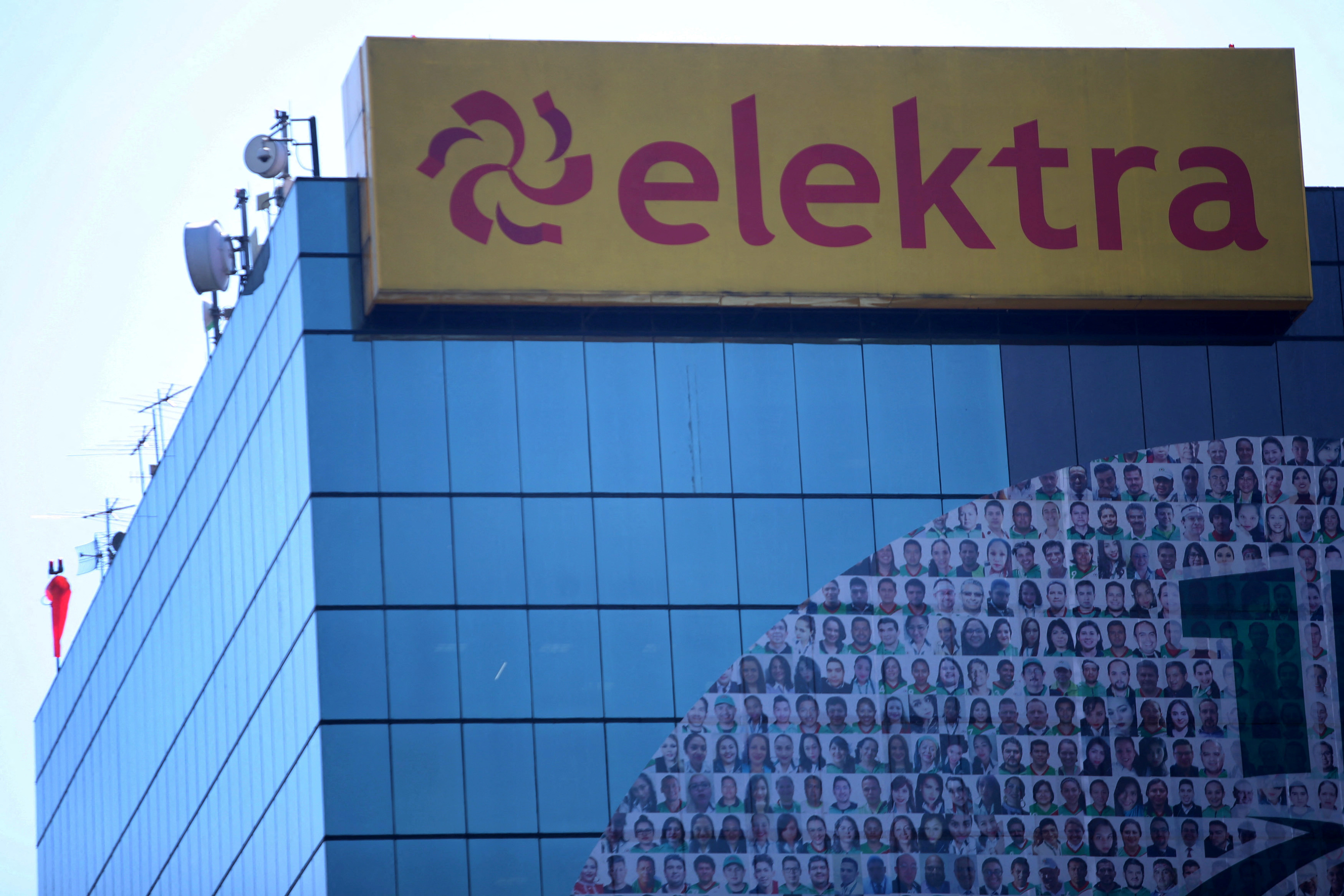An Elektra corporate building is seen in Mexico City