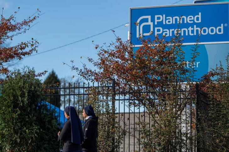 Outside Planned Parenthood in Ohio as abortion debate rages