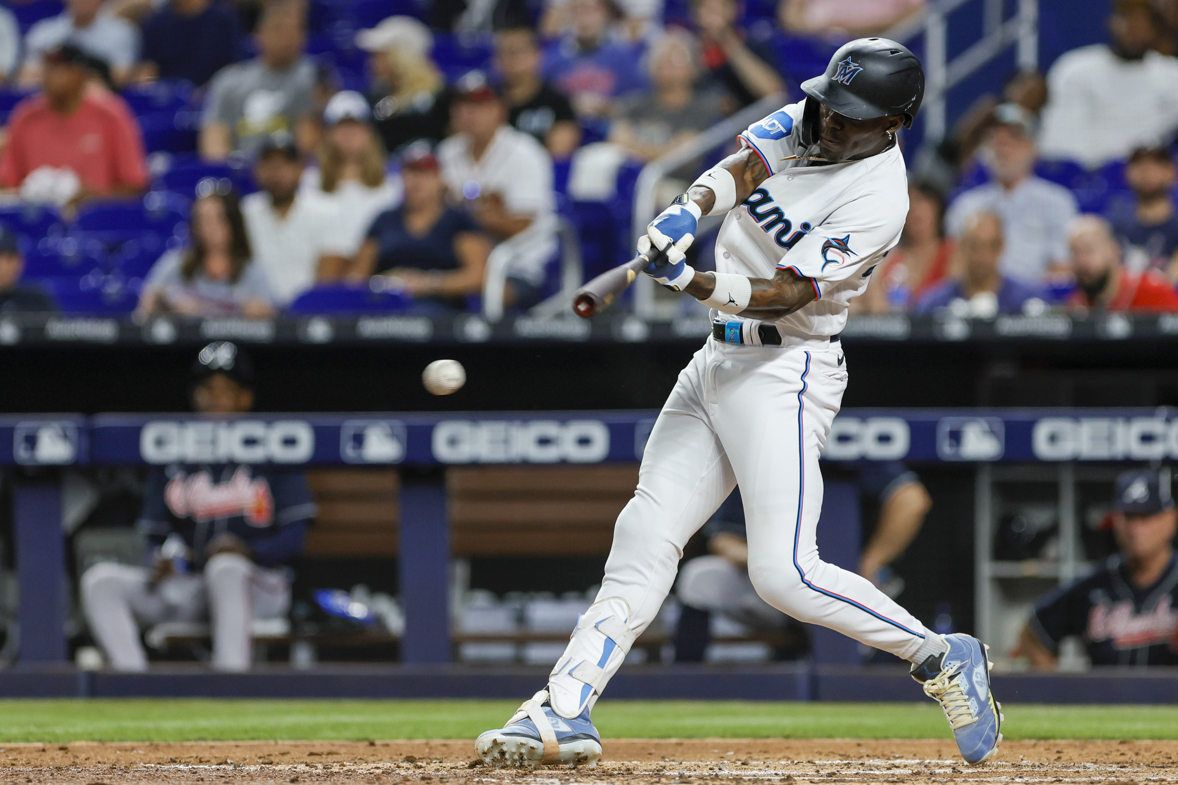 MLBPA on X: Marcell Ozuna turned pro out of his native Dominican Republic  at 17 and debuted with Miami in 2013. He has 207 career homers as an OF  with the @Marlins, @