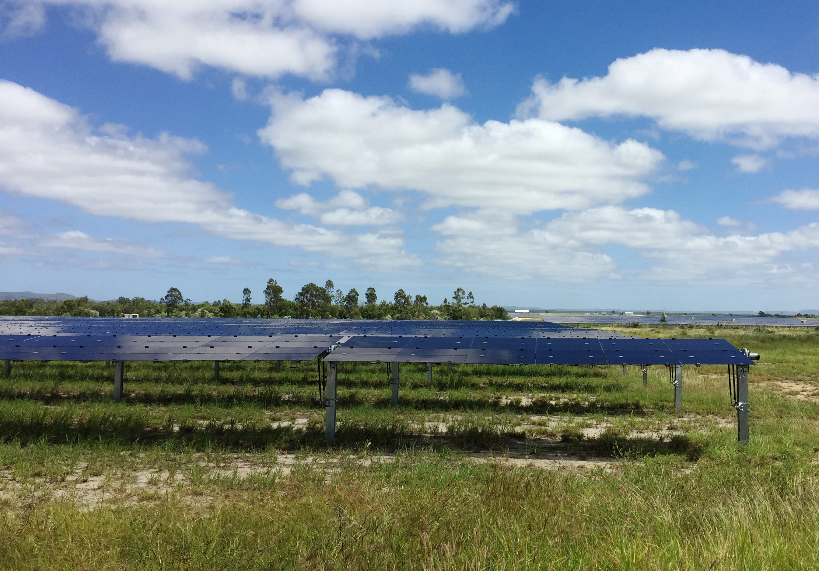 A view of Genex Power's 50 megawatt Kidston solar farm