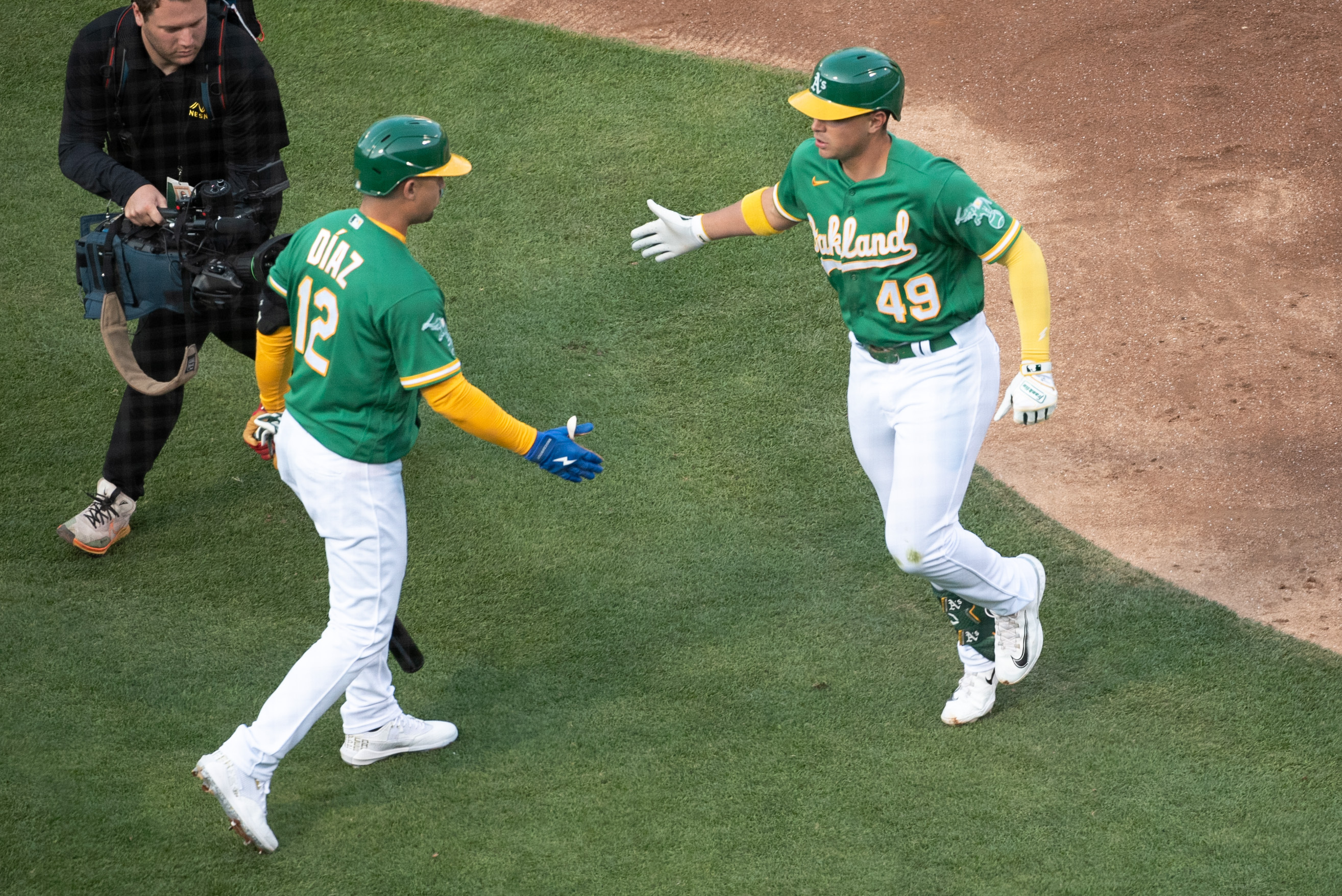 Noda and Bleday homer in 2nd, A's beat Red Sox 3-0 to end 8-game skid - The  San Diego Union-Tribune