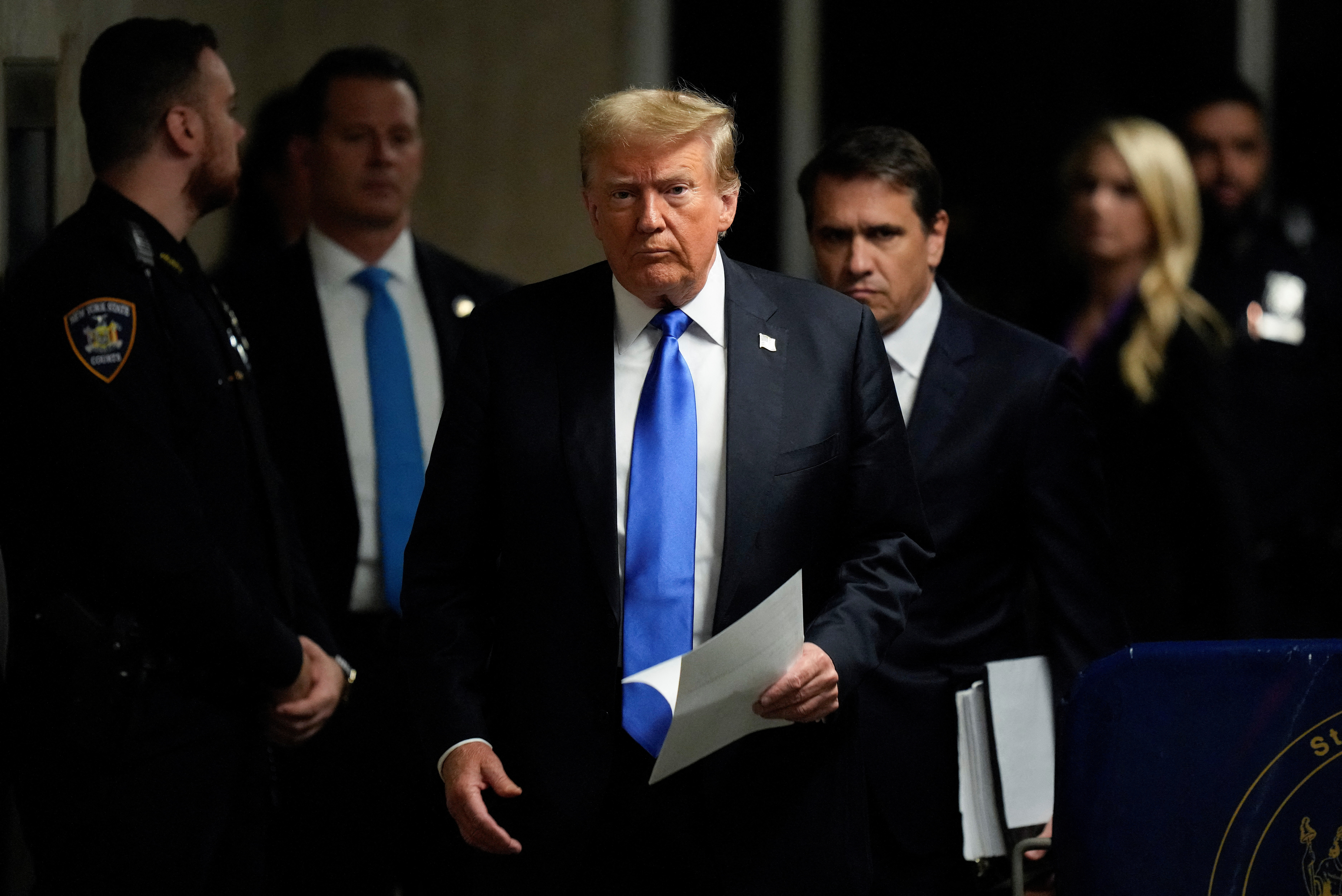 Former U.S. President Trump's criminal trial on charges of falsifying business records continues in New York