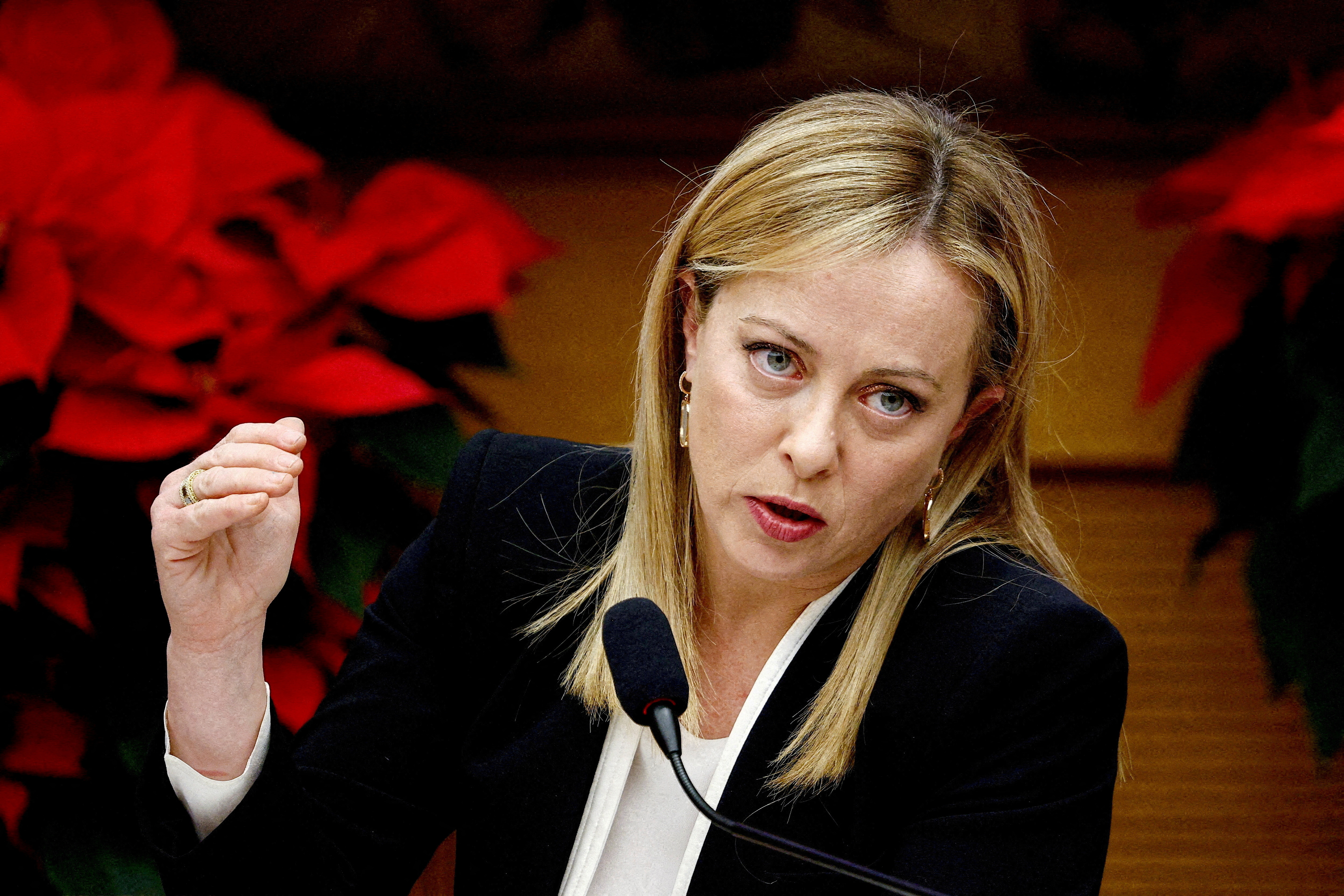 File photo: Italian Prime Minister Meloni holds her year-end press conference in Rome
