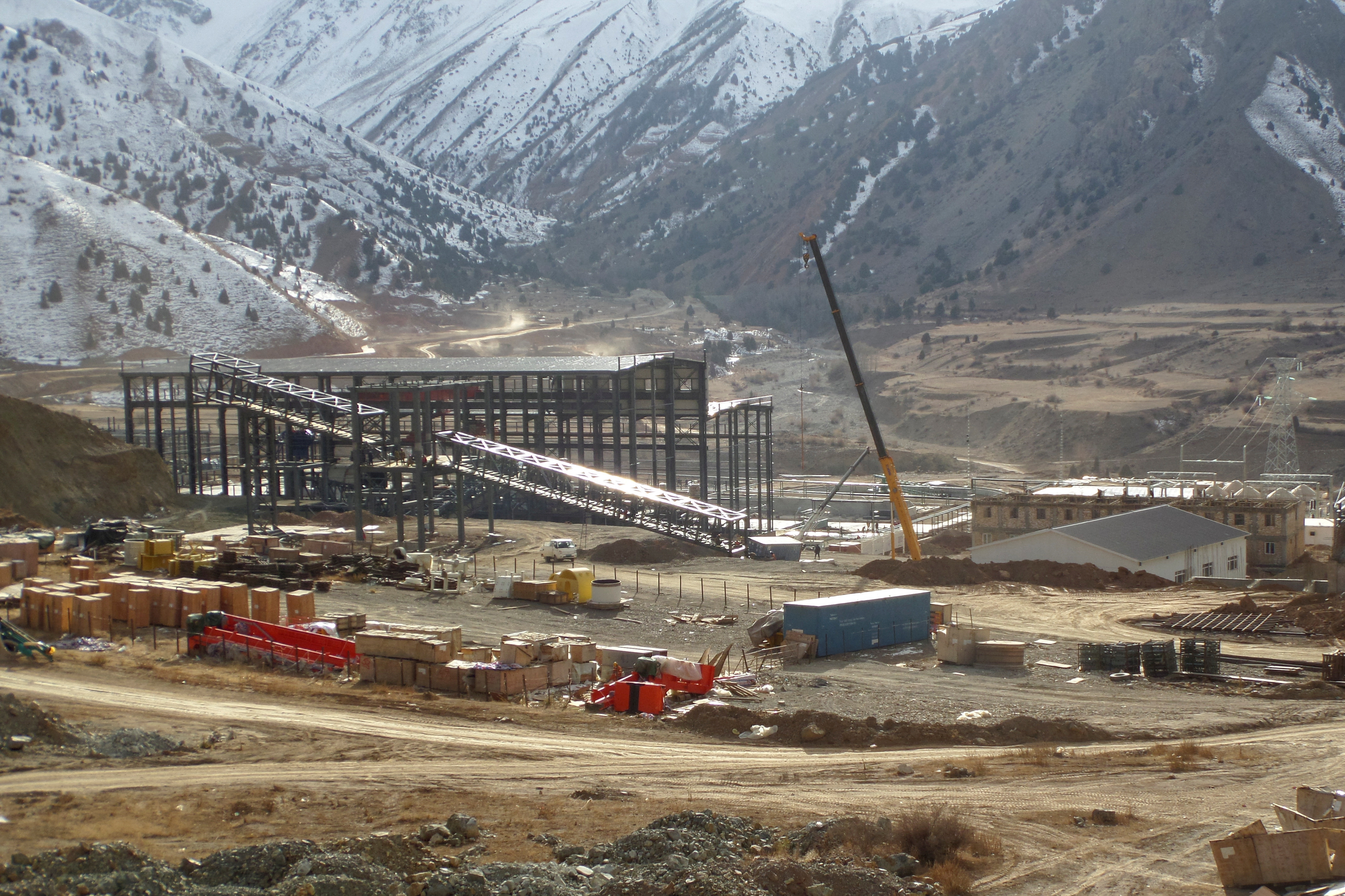 A view shows facilities of TALCO Gold venture at the Konchoch deposit
