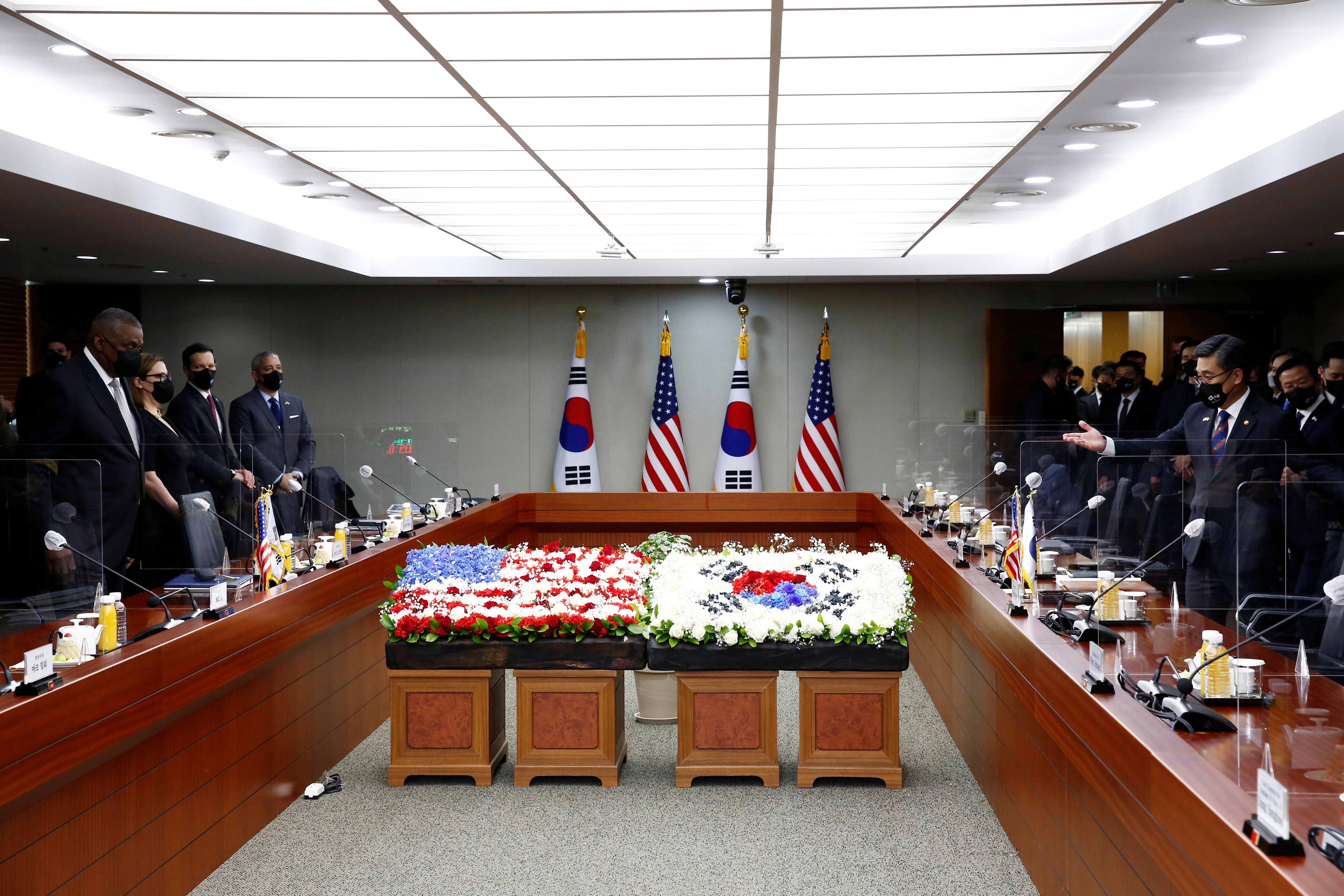 U.S. Secretary of Defense Lloyd Austin visits in Seoul