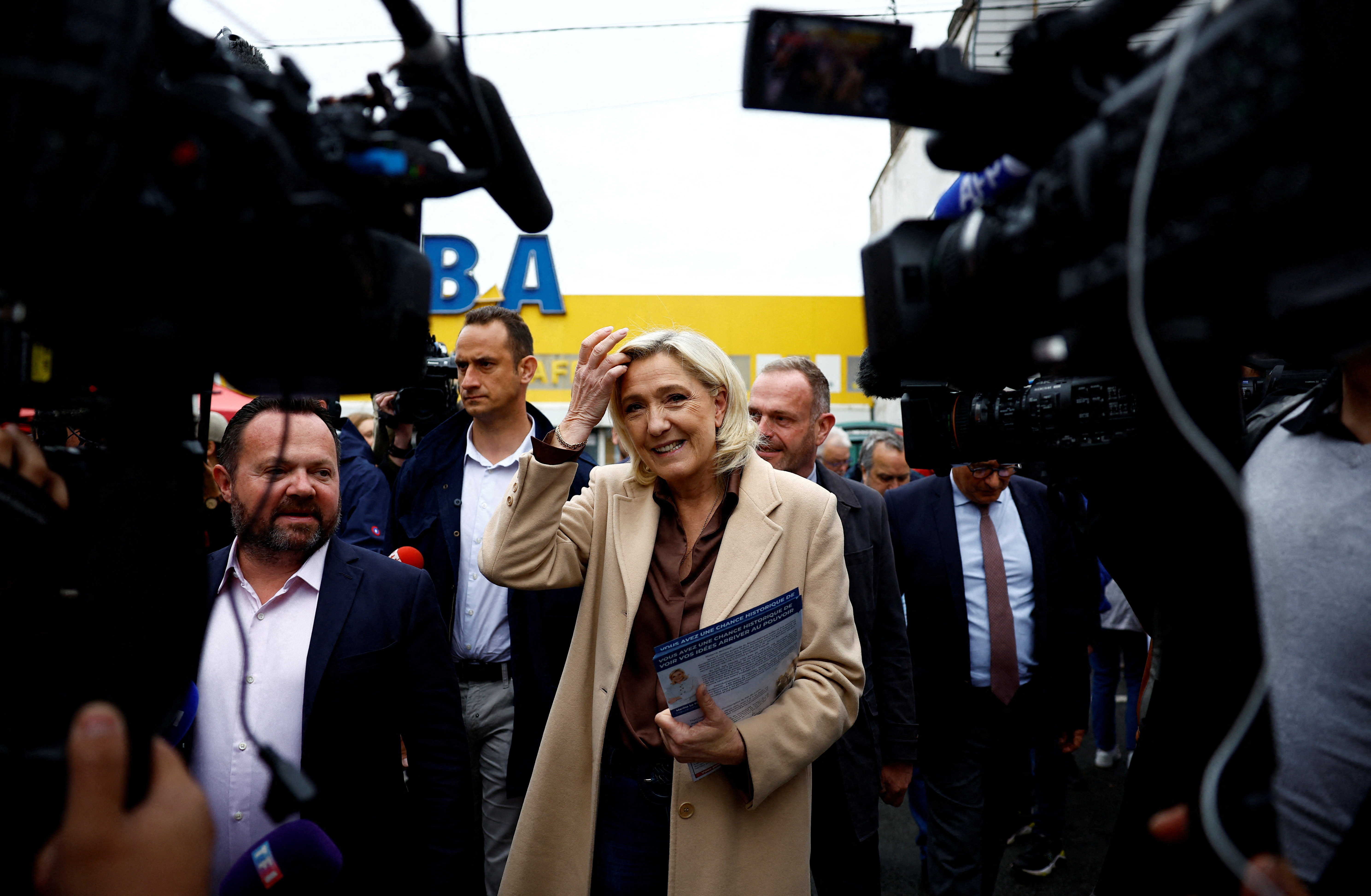 French far right leader Le Pen makes her first campaign visit for early legislative elections