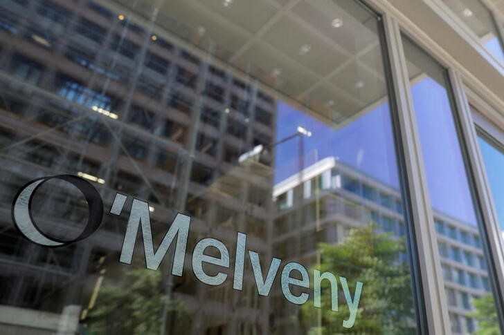 Signage is seen outside of the law firm O'Melveny & Myers at their legal offices in Washington, D.C.