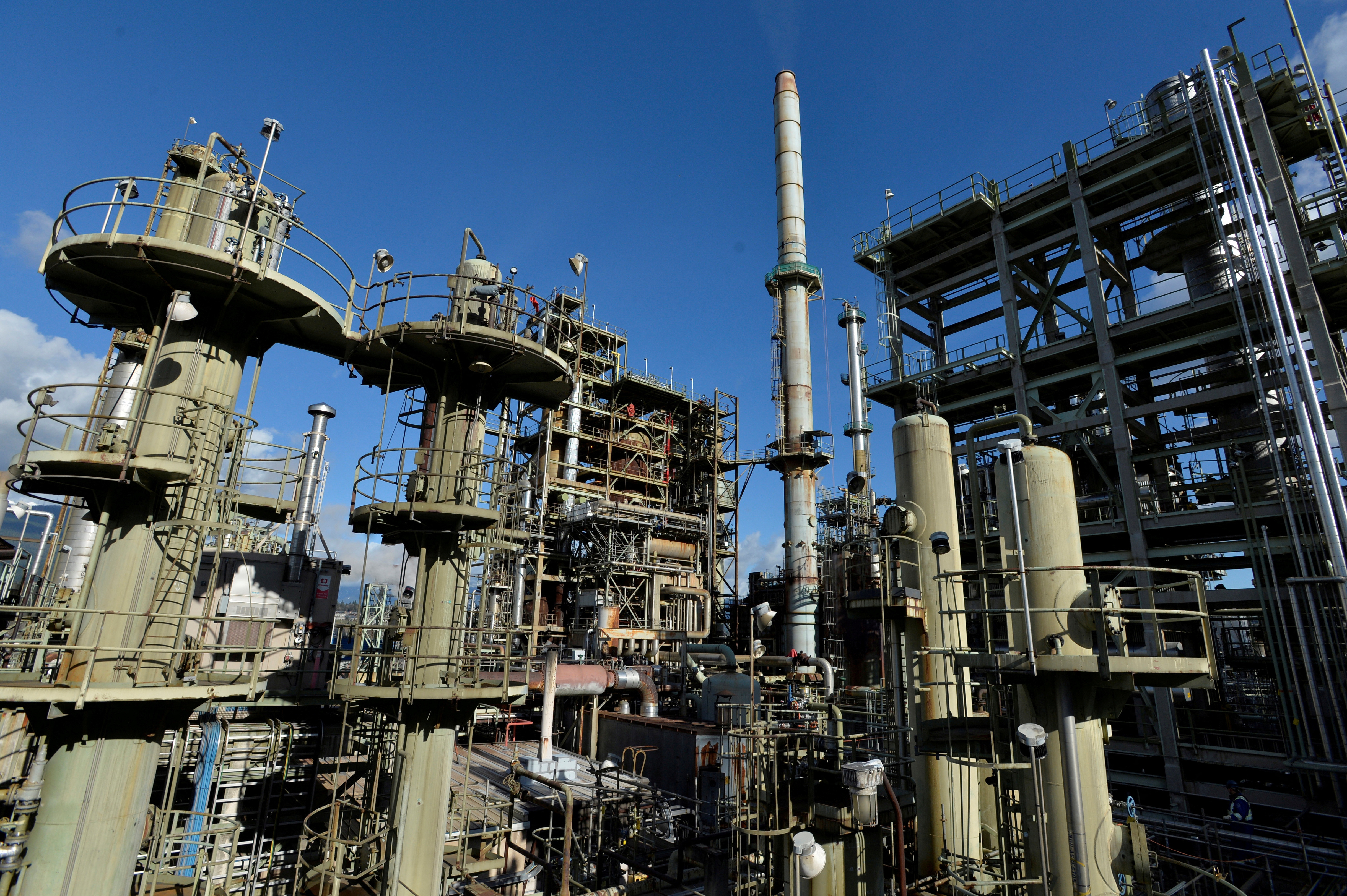 Parkland Fuel's refinery in Burnaby