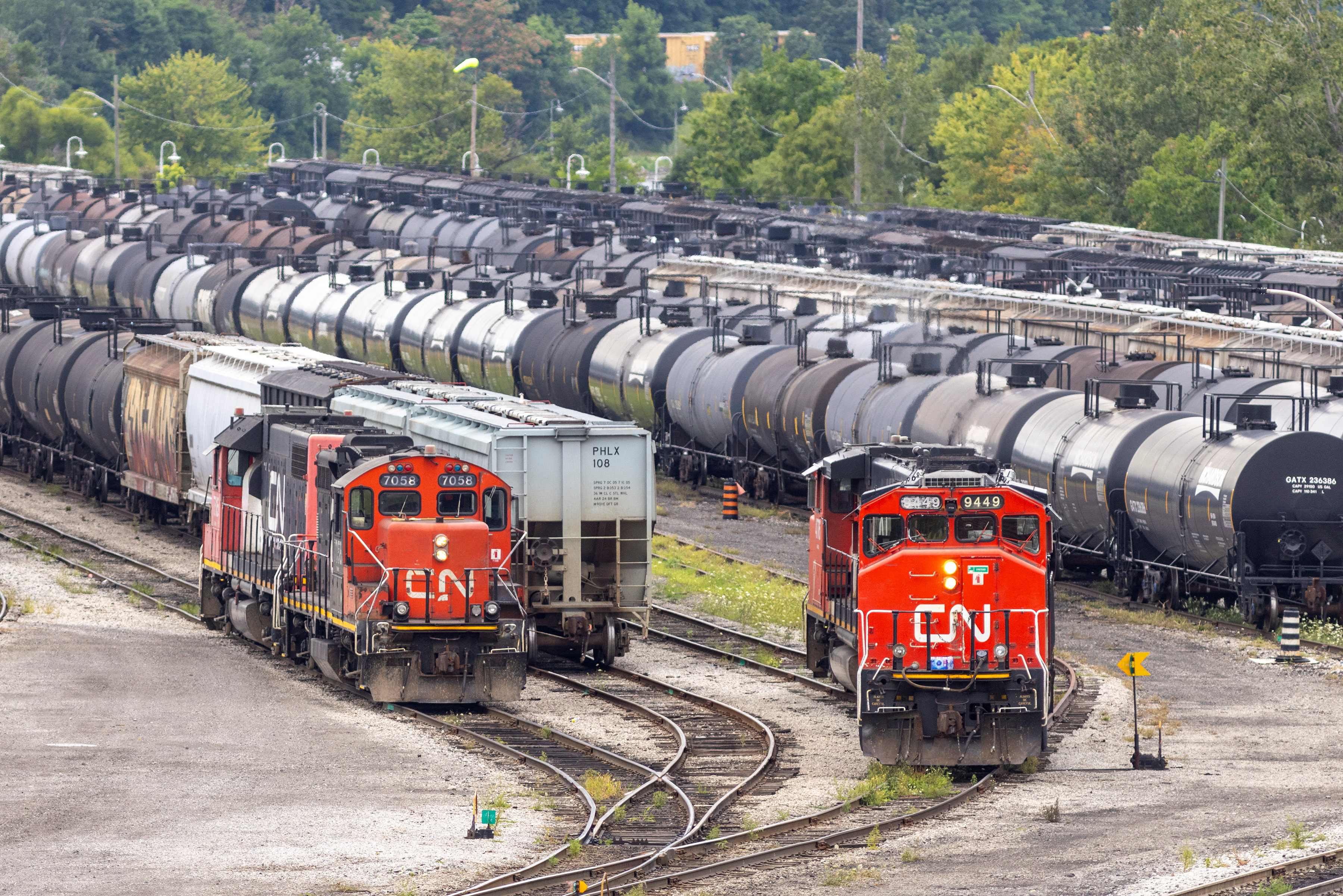 CN Rail freight depot in Hamilton