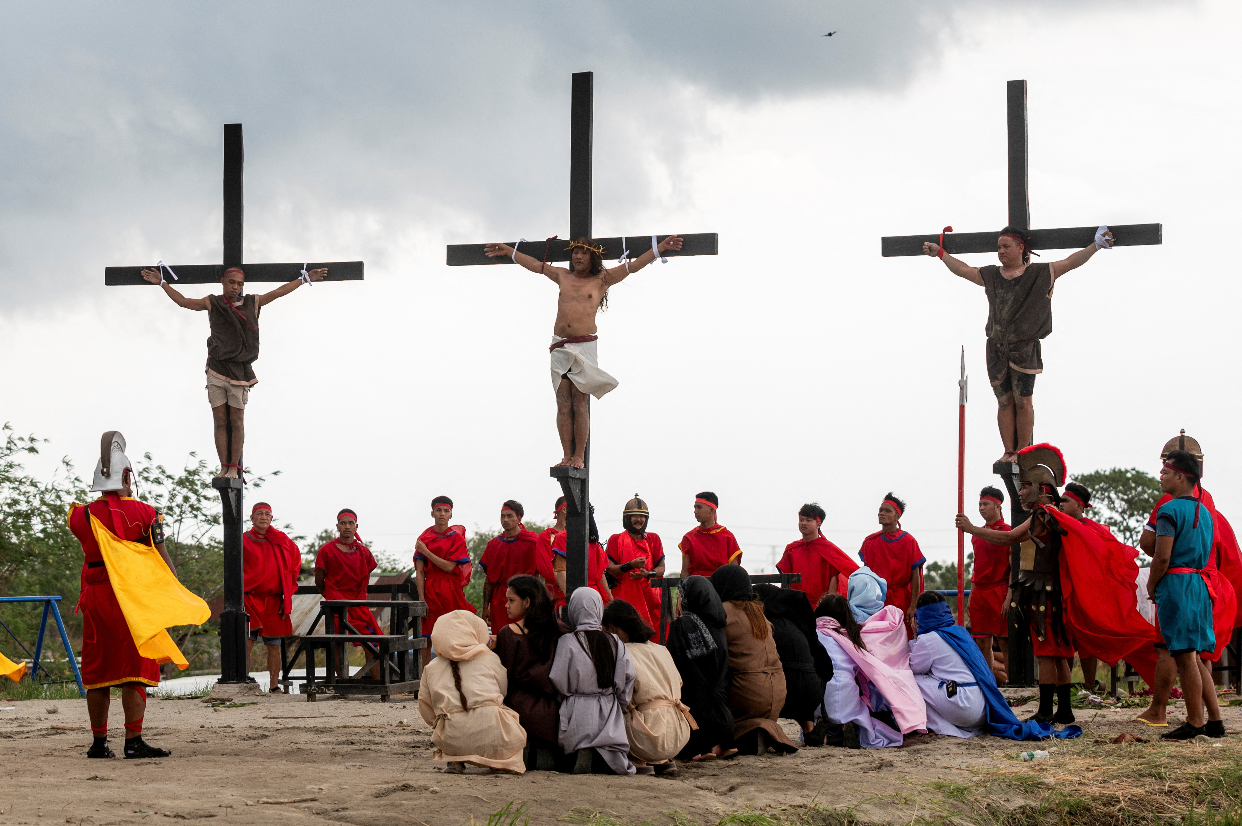 Crucifixion during Good Friday in Philippines