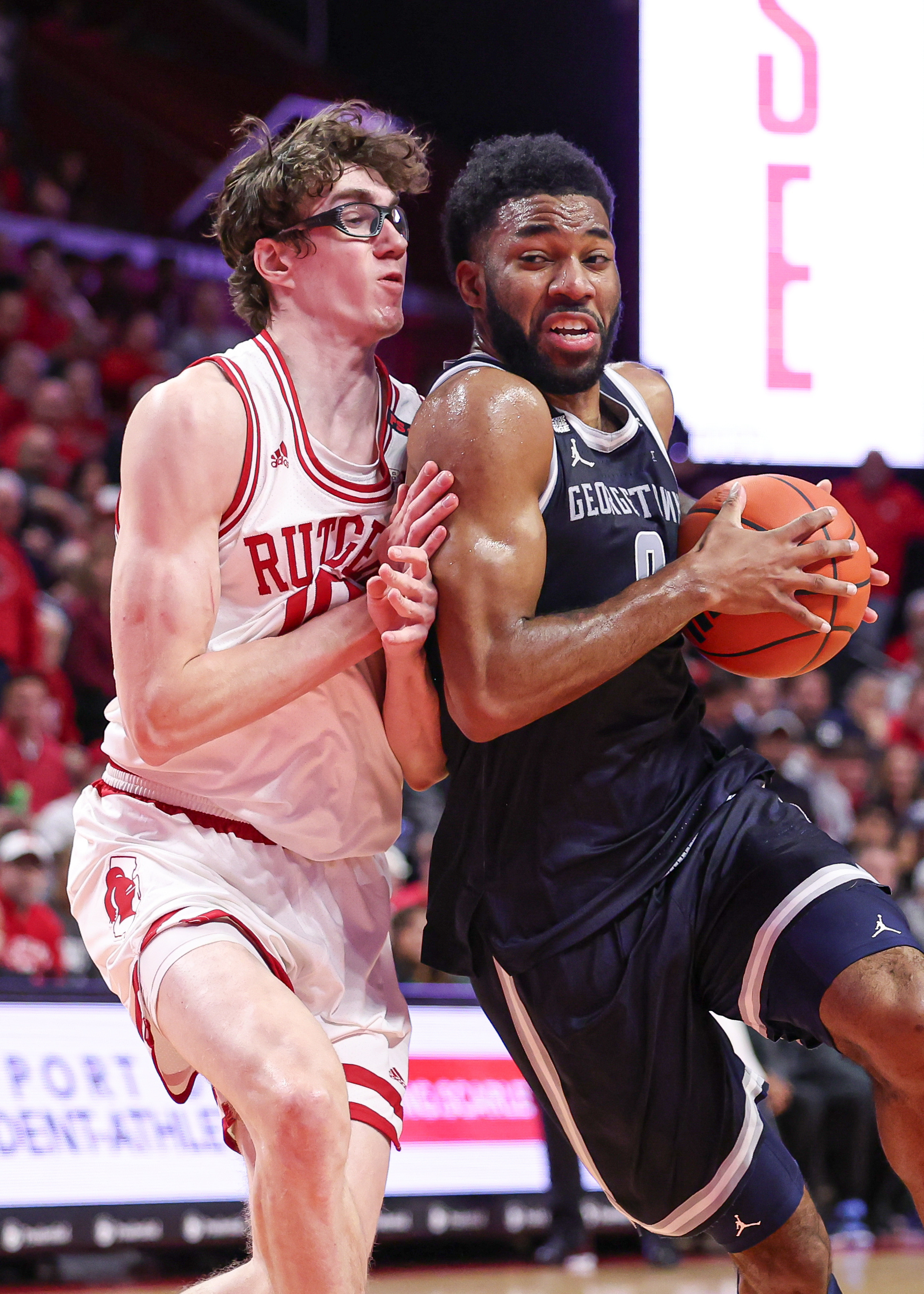 Rutgers avoids huge collapse, takes down Georgetown