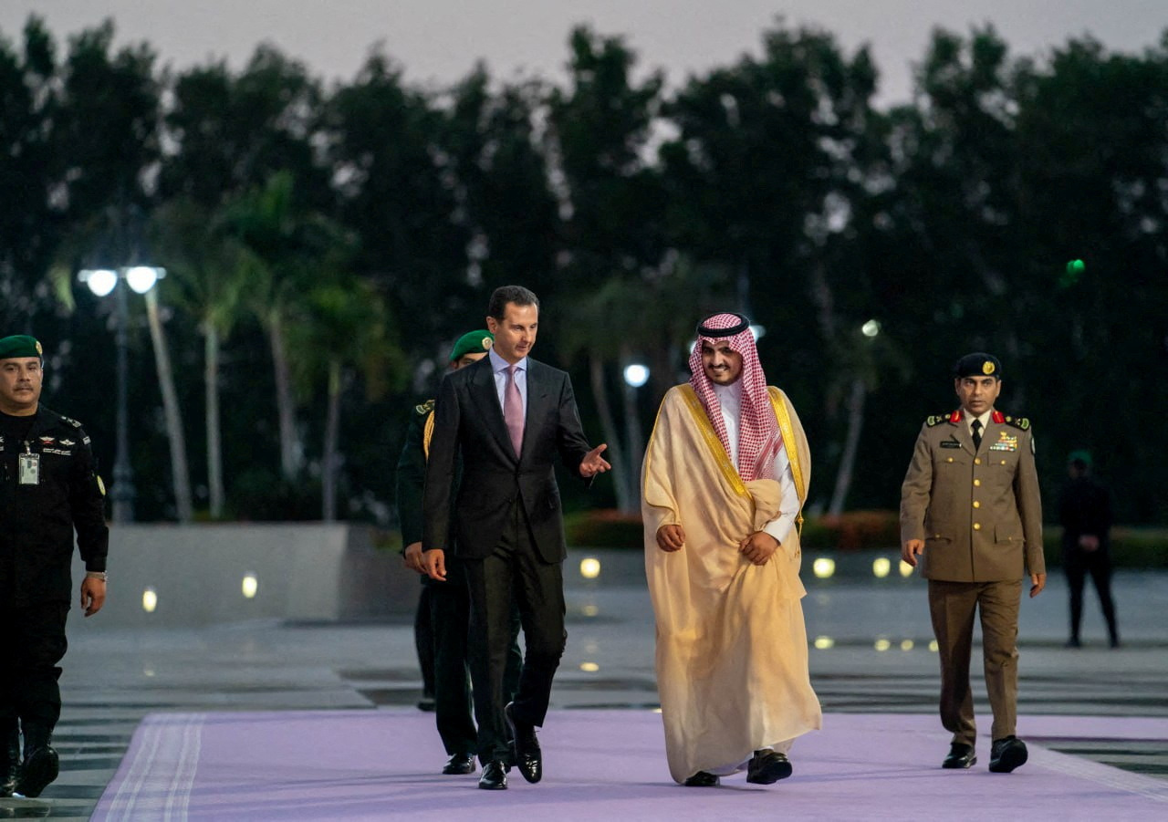 Syria's President Bashar al-Assad arrives in Jeddah, to attend the Arab League summit