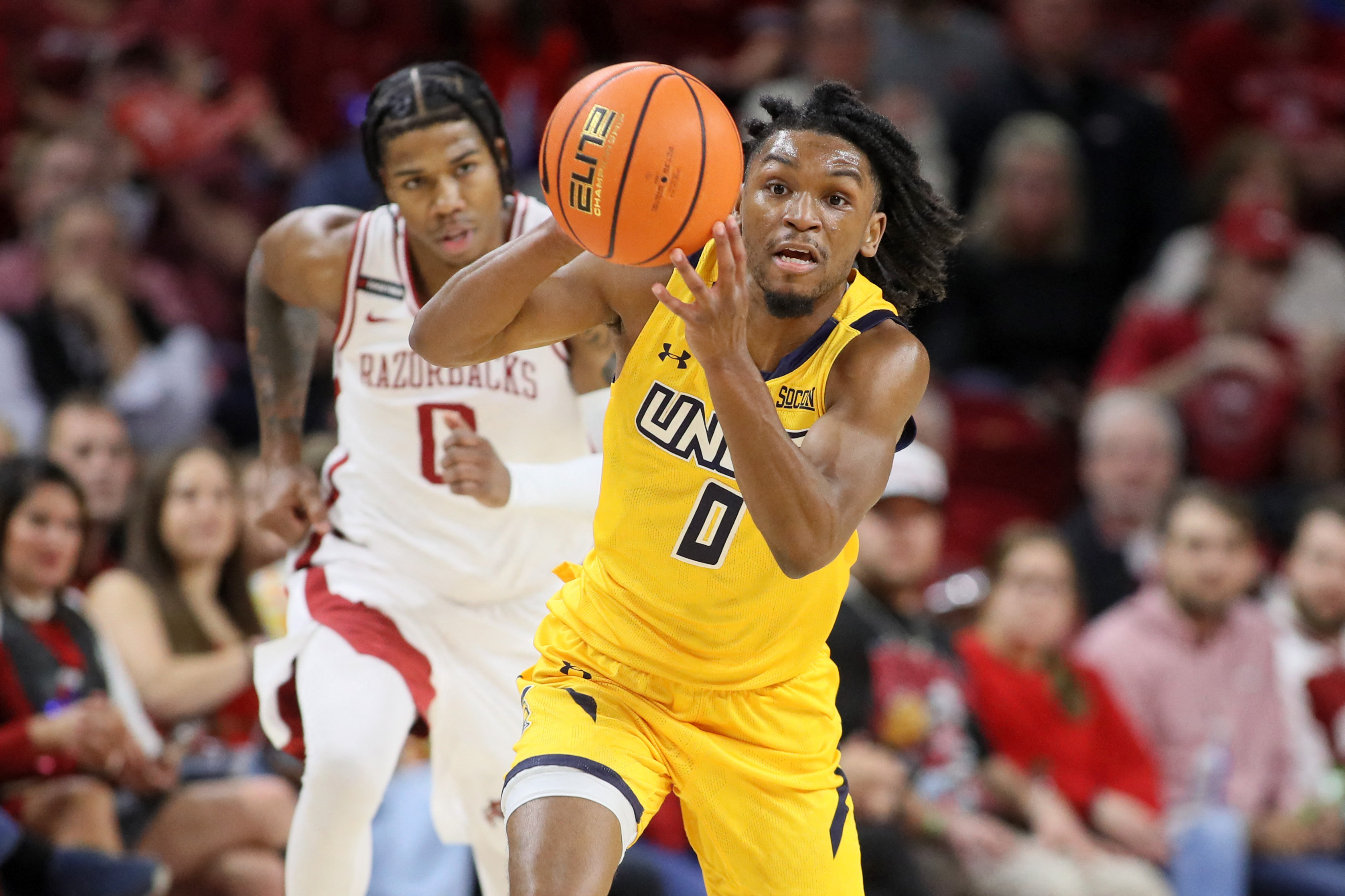 Keyshaun Langley, UNC Greensboro stun No. 14 Arkansas | Reuters