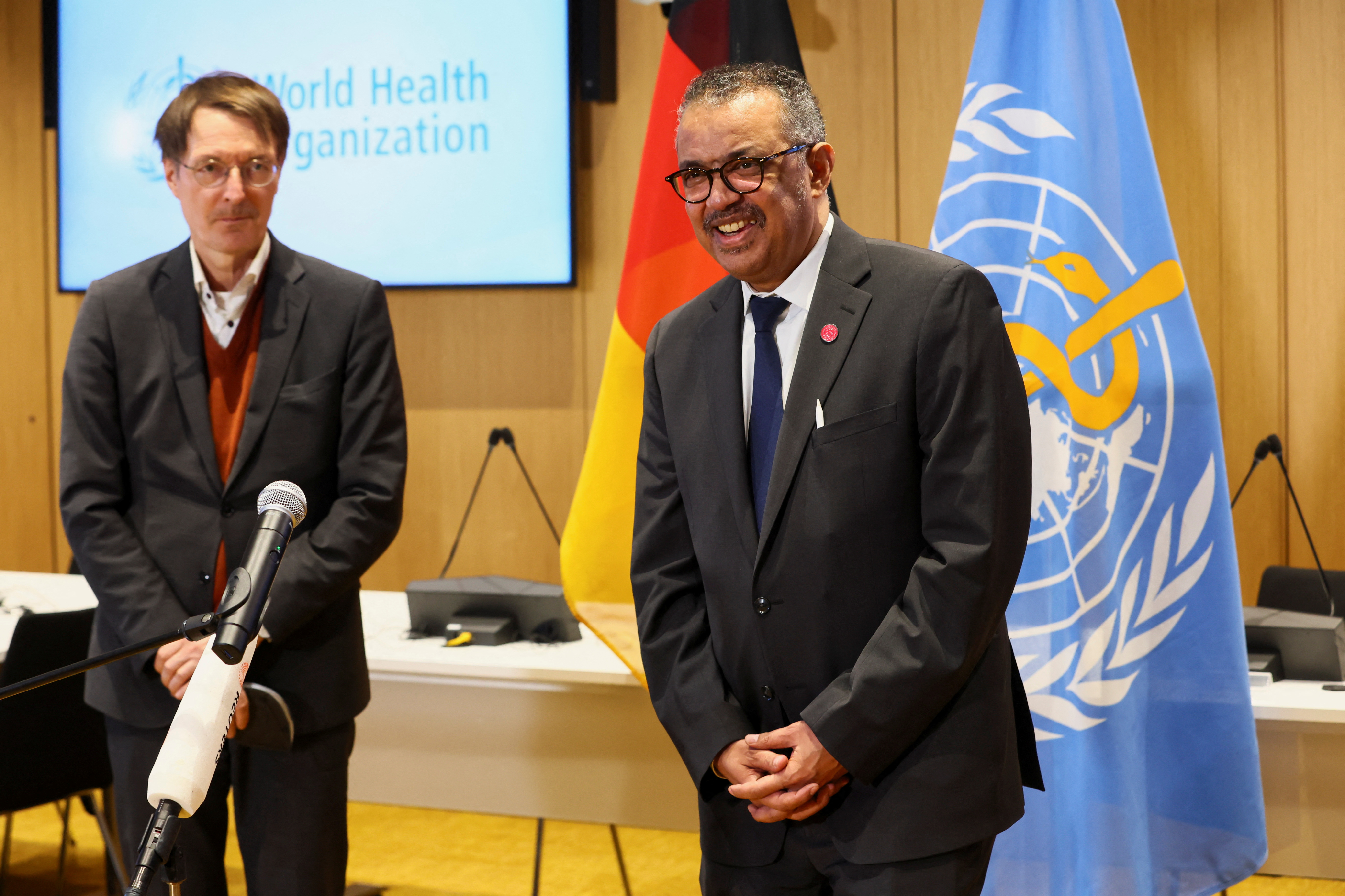 German Health Minister Lauterbach and Director-General of the WHO Dr. Adhanom Ghebreyesus meet in Geneva