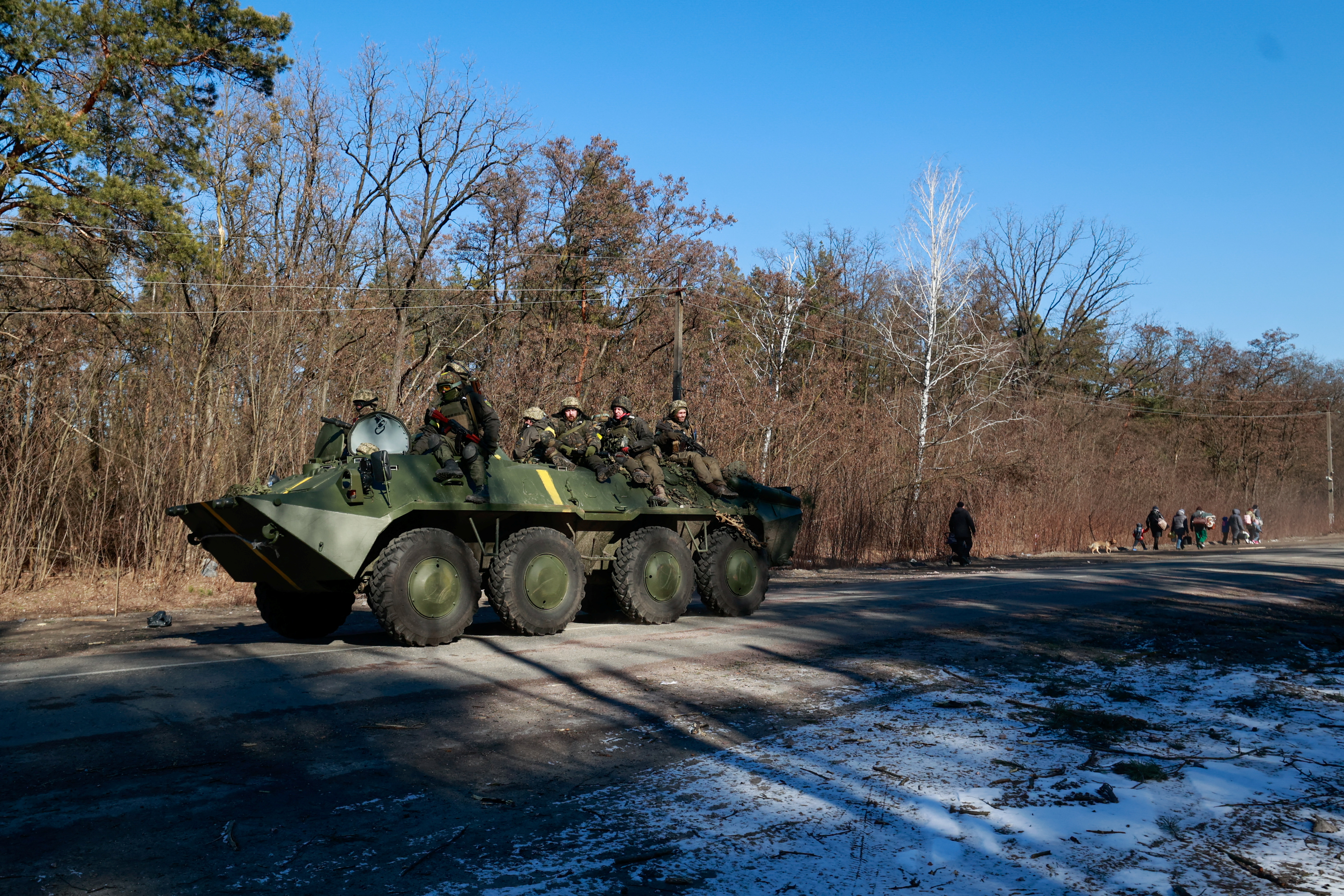 Russia's invasion of Ukraine continues, in the Vyshgorod region near Kyiv