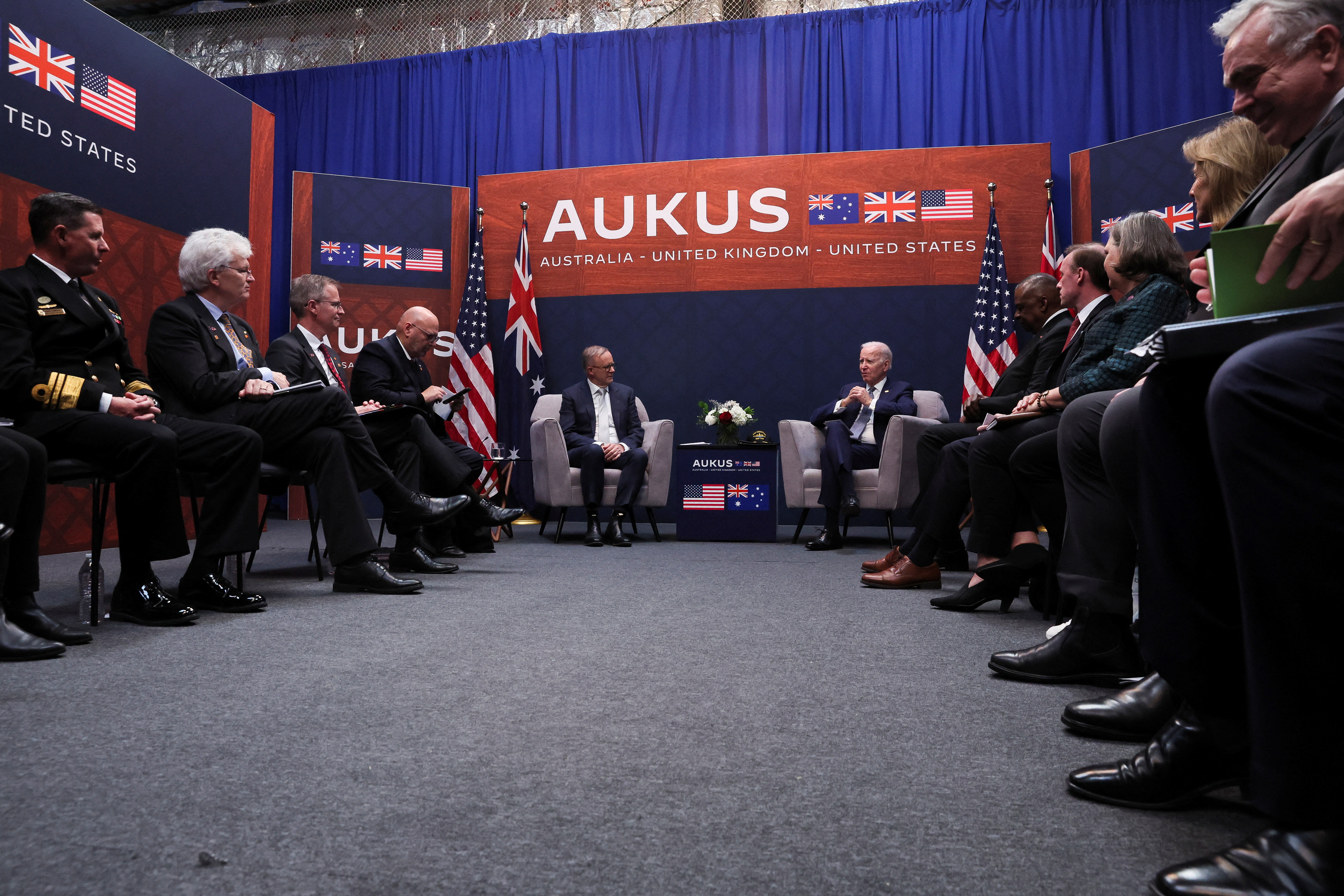 U.S. President Biden participates in a bilateral meeting with Australian PM Albanese, in San Diego