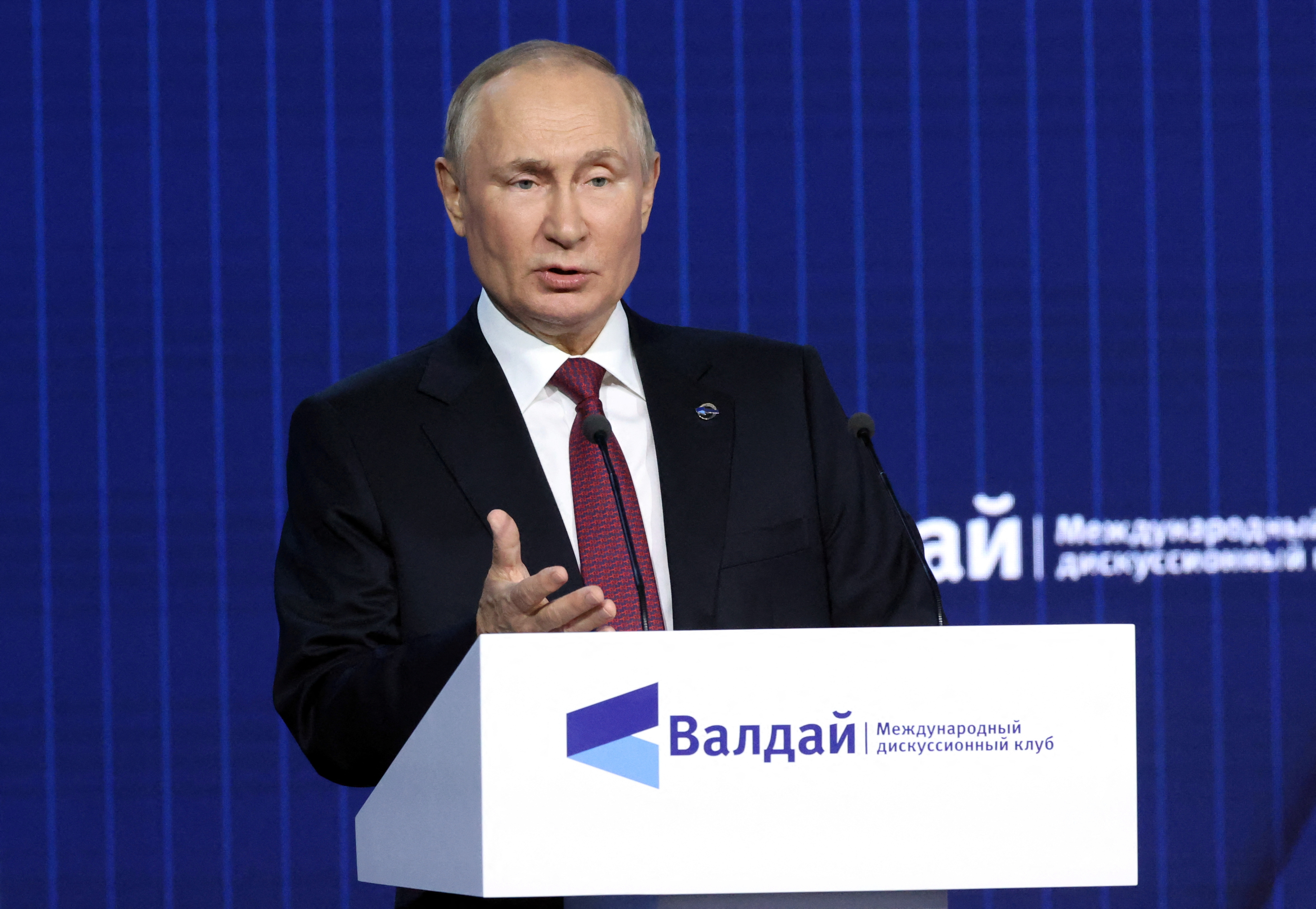 Russian President Putin Attends Valdai Discussion Club Meeting