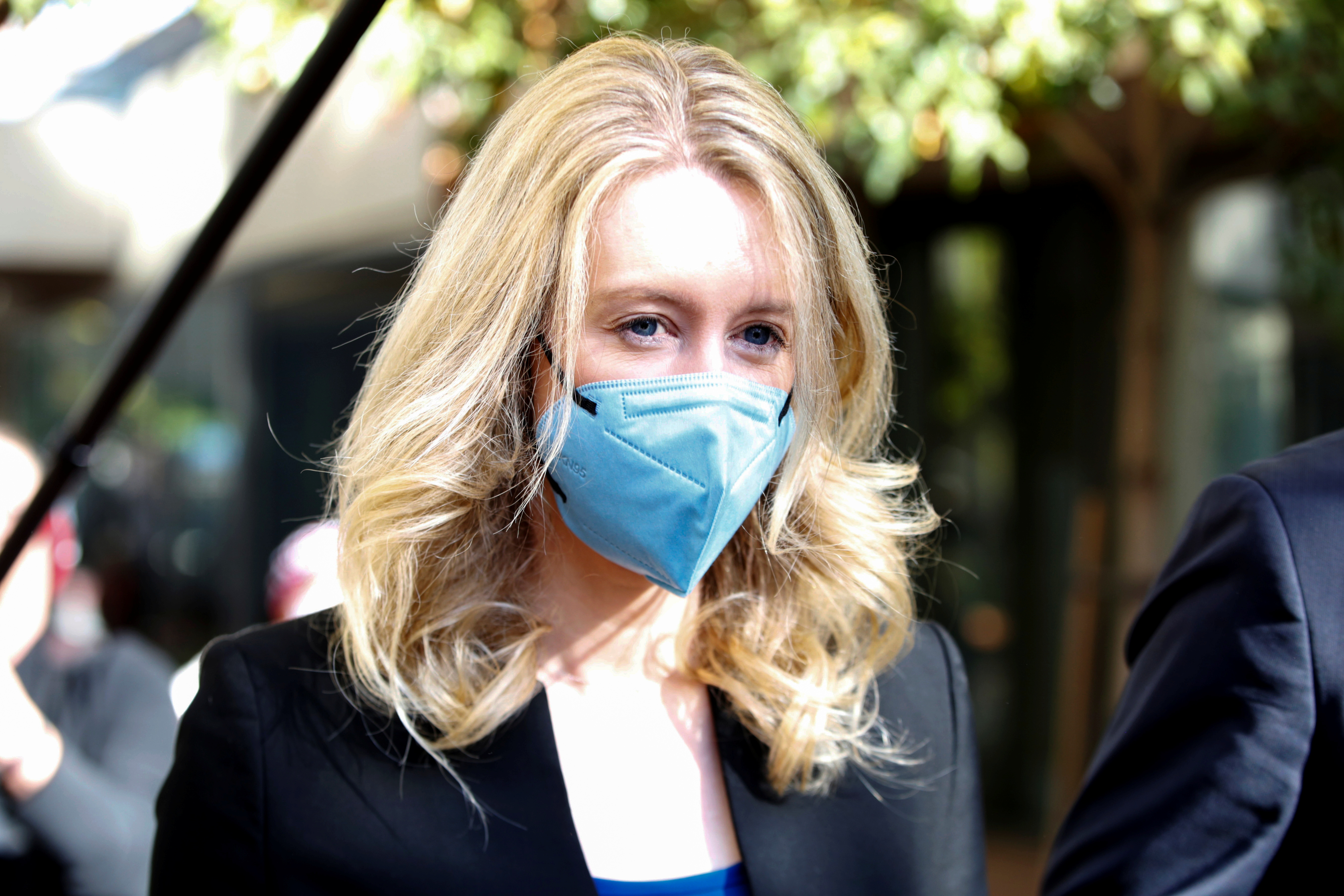 Theranos founder Elizabeth Holmes arrives to attend her fraud trial at federal court in San Jose